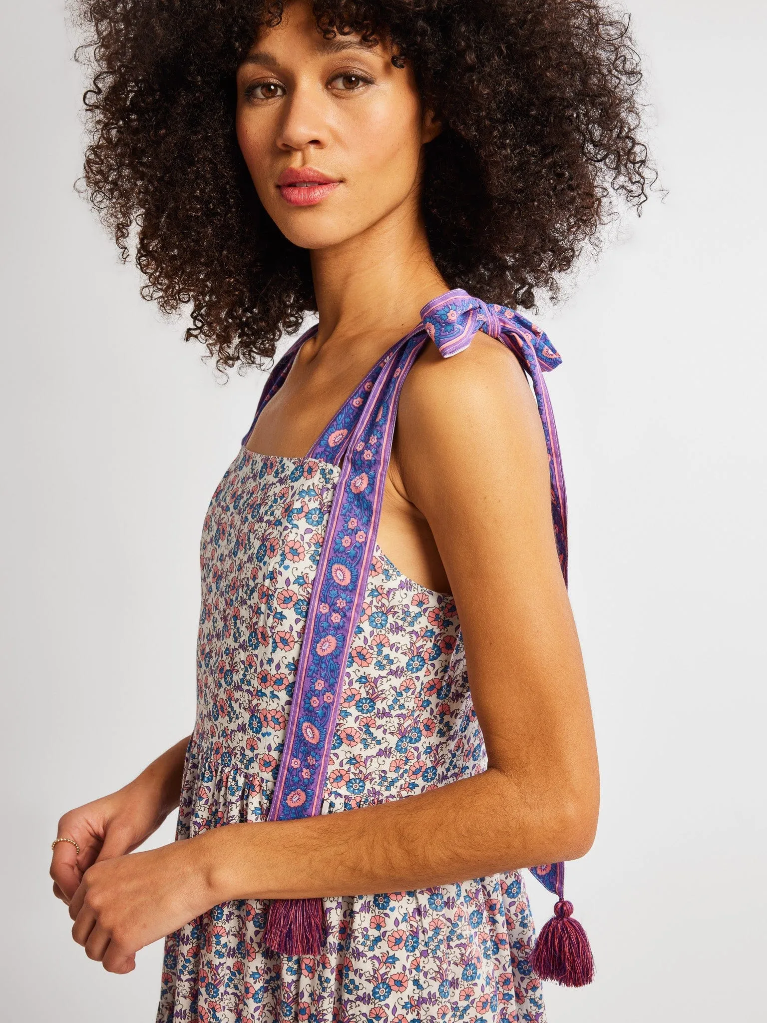 Daphne Dress in Bluebell sold by MILLE product image thumbnail 4