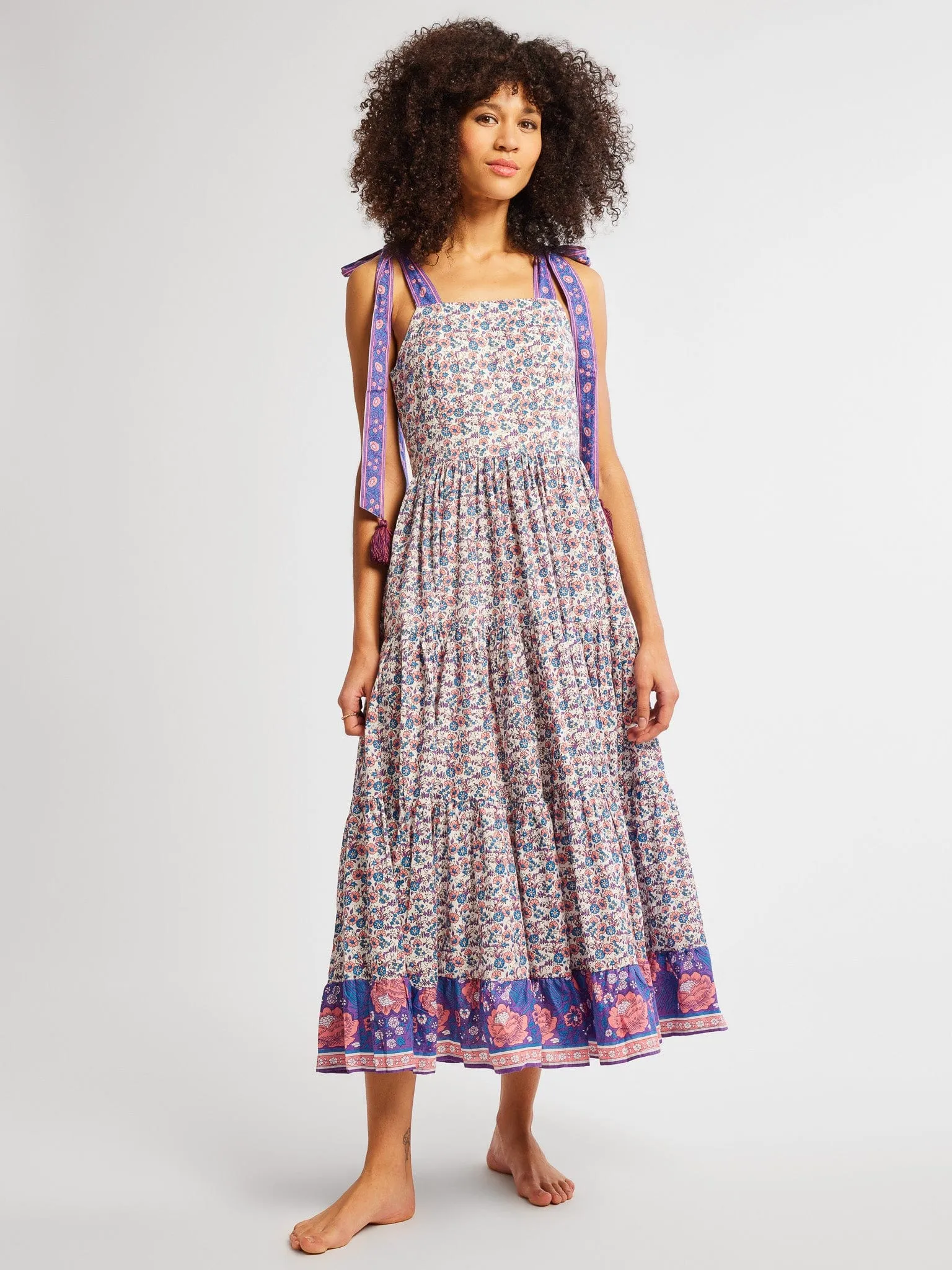 Daphne Dress in Bluebell sold by MILLE