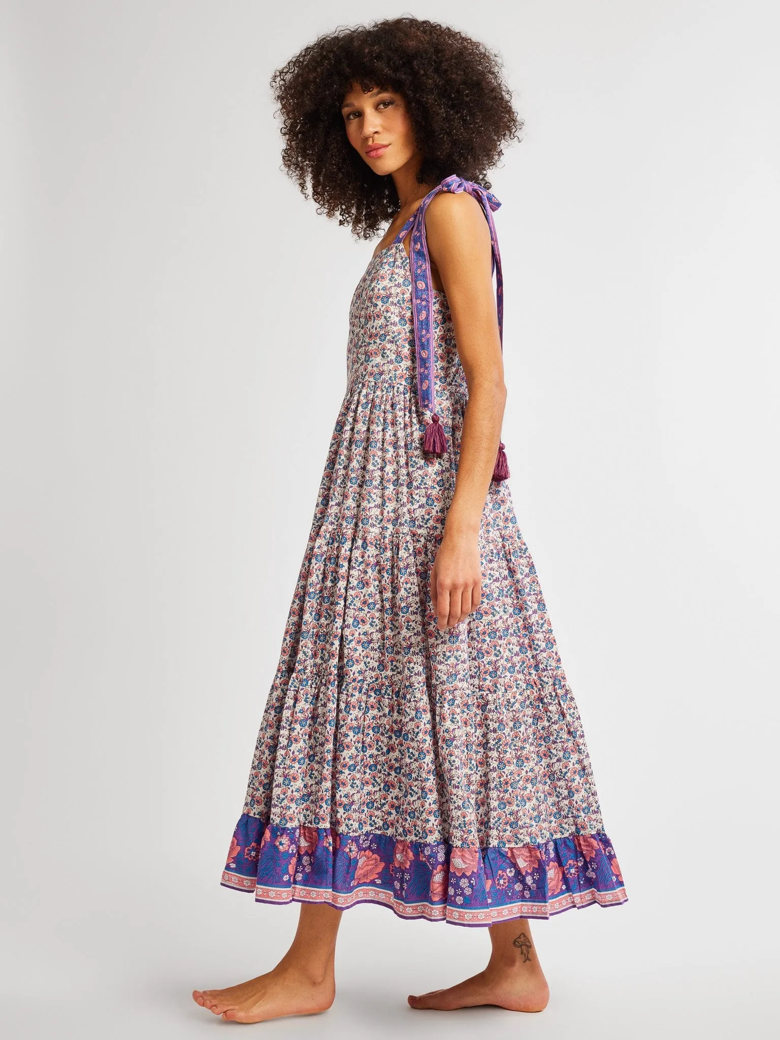 Daphne Dress in Bluebell sold by MILLE product image thumbnail 3