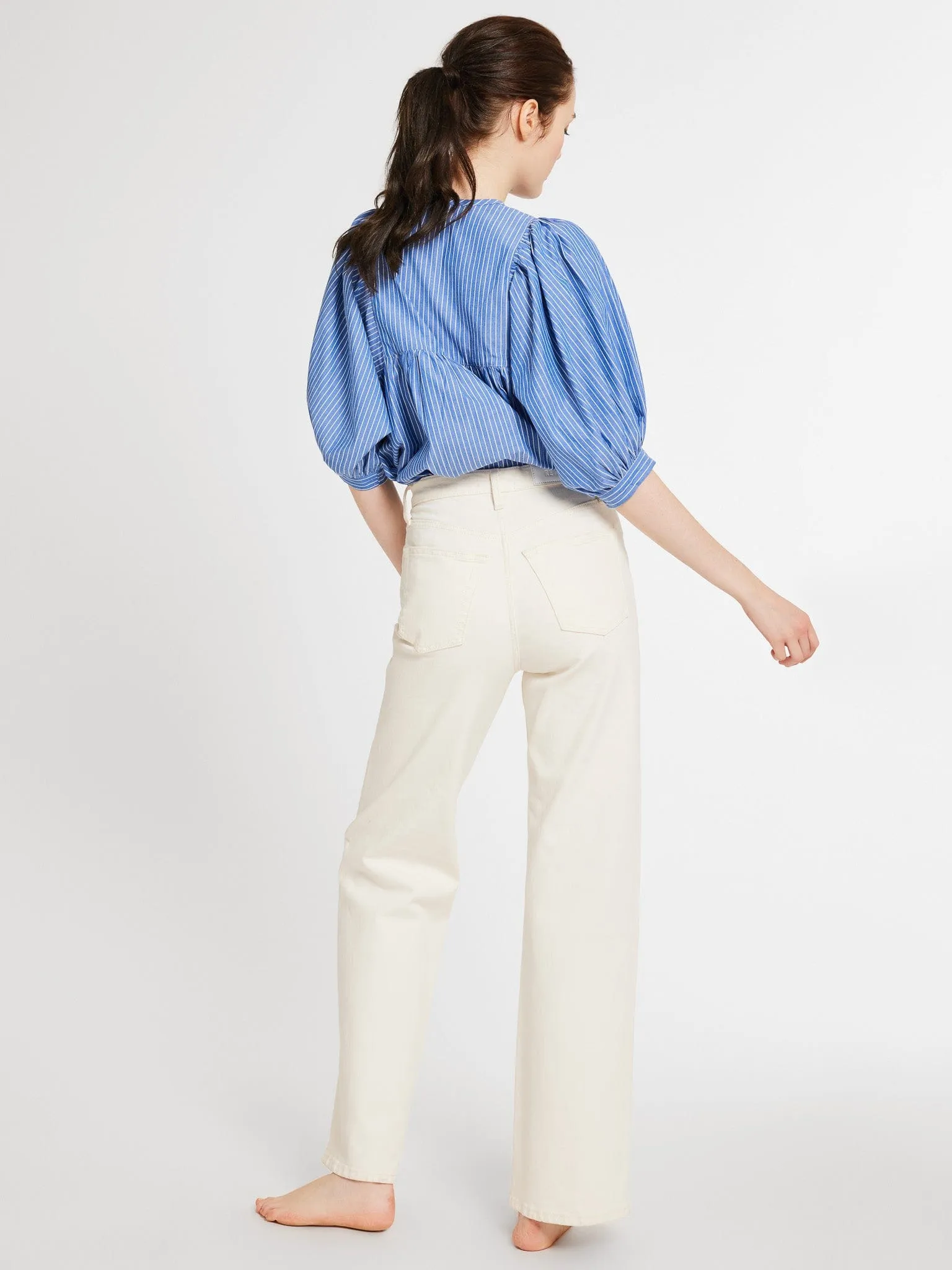 Thalia Top in Harbor Stripe sold by MILLE product image thumbnail 5