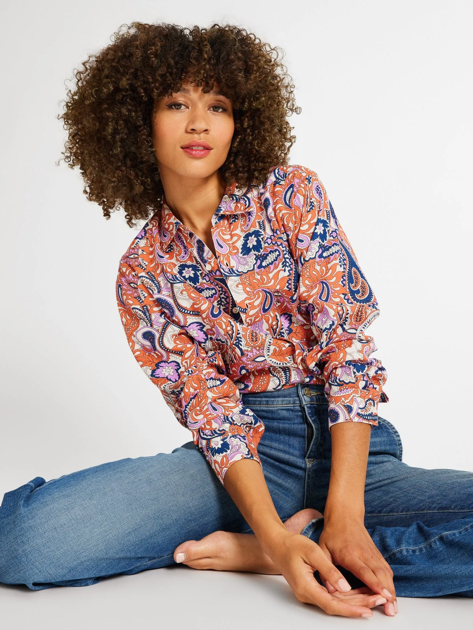 Sofia Top in Tangier sold by MILLE