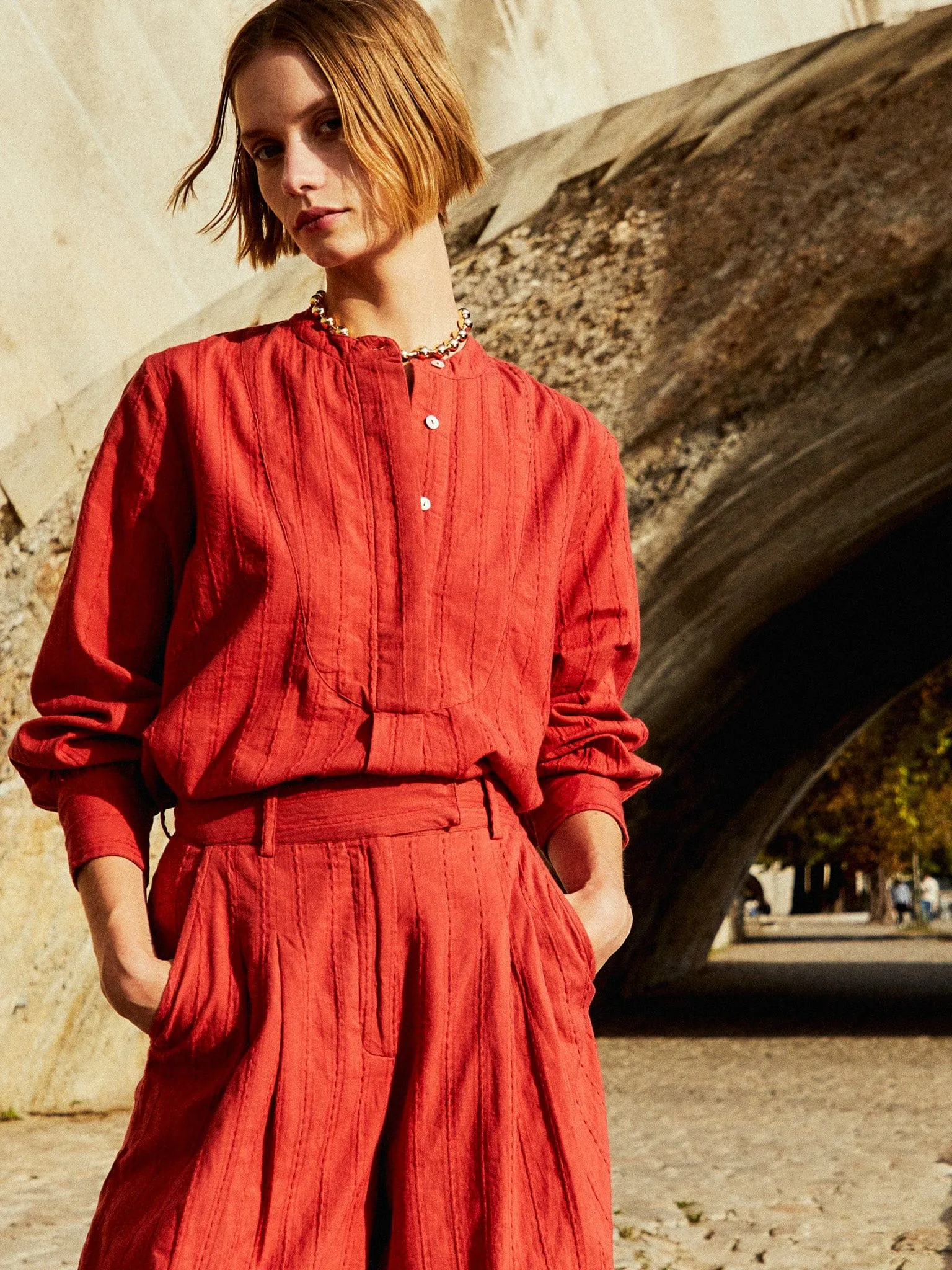 Cara Pant in Spice sold by MILLE product image thumbnail 4