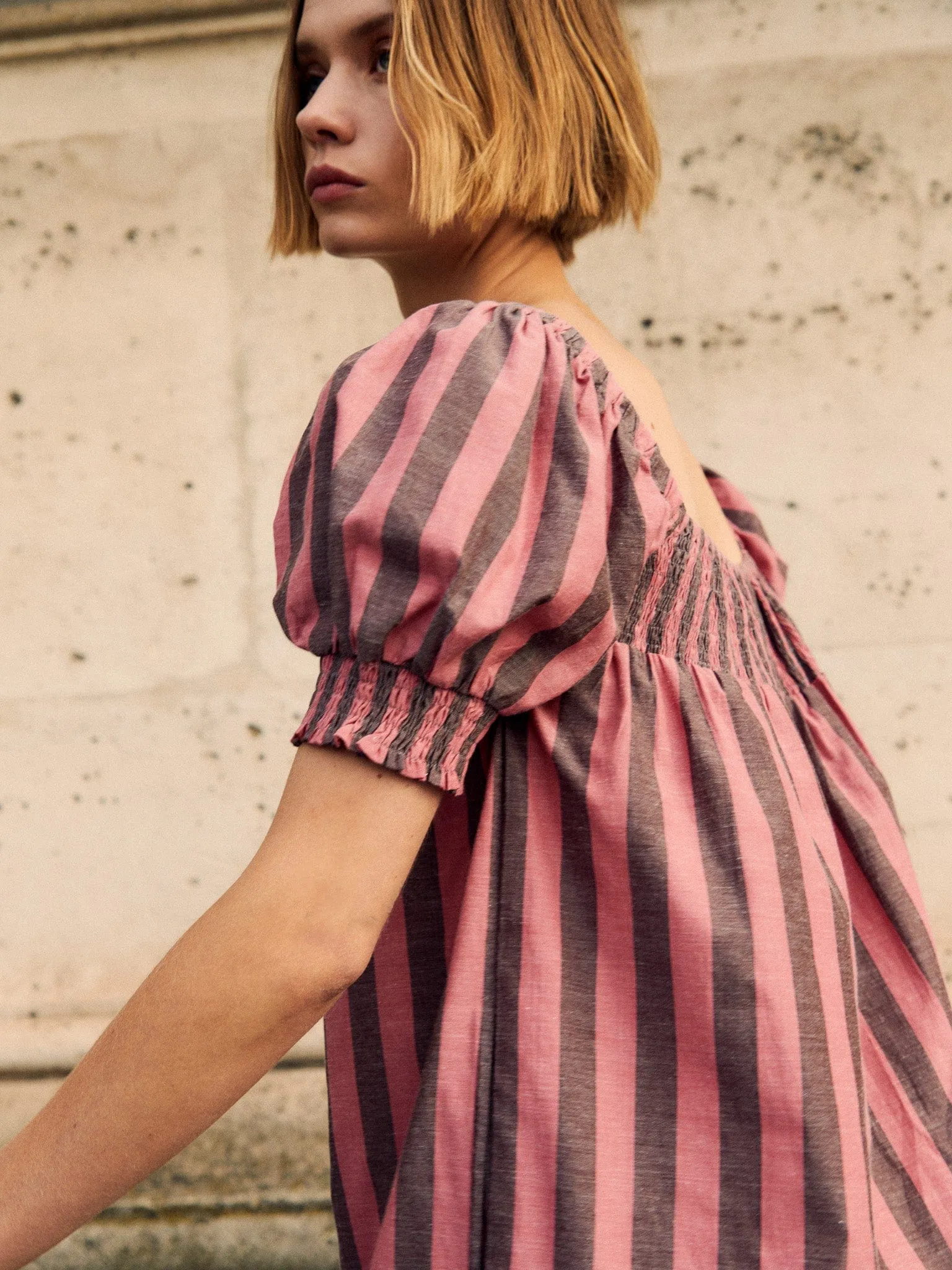 Jane Dress in Rosewood & Sable sold by MILLE