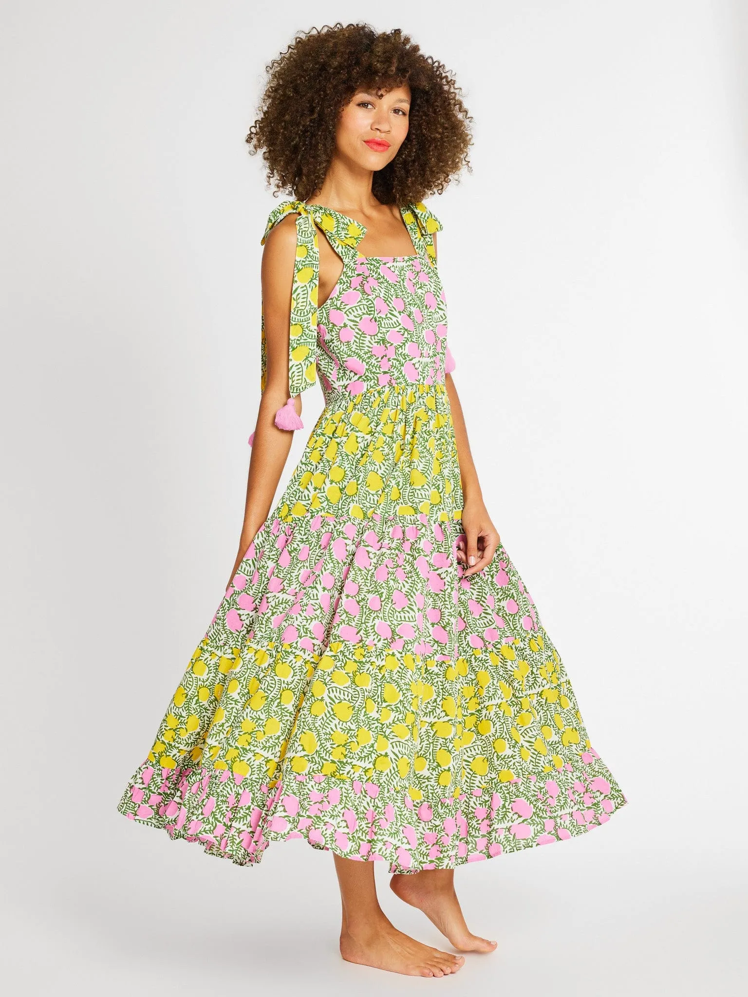 Daphne Dress in Patchwork Lemonade sold by MILLE product image thumbnail 3