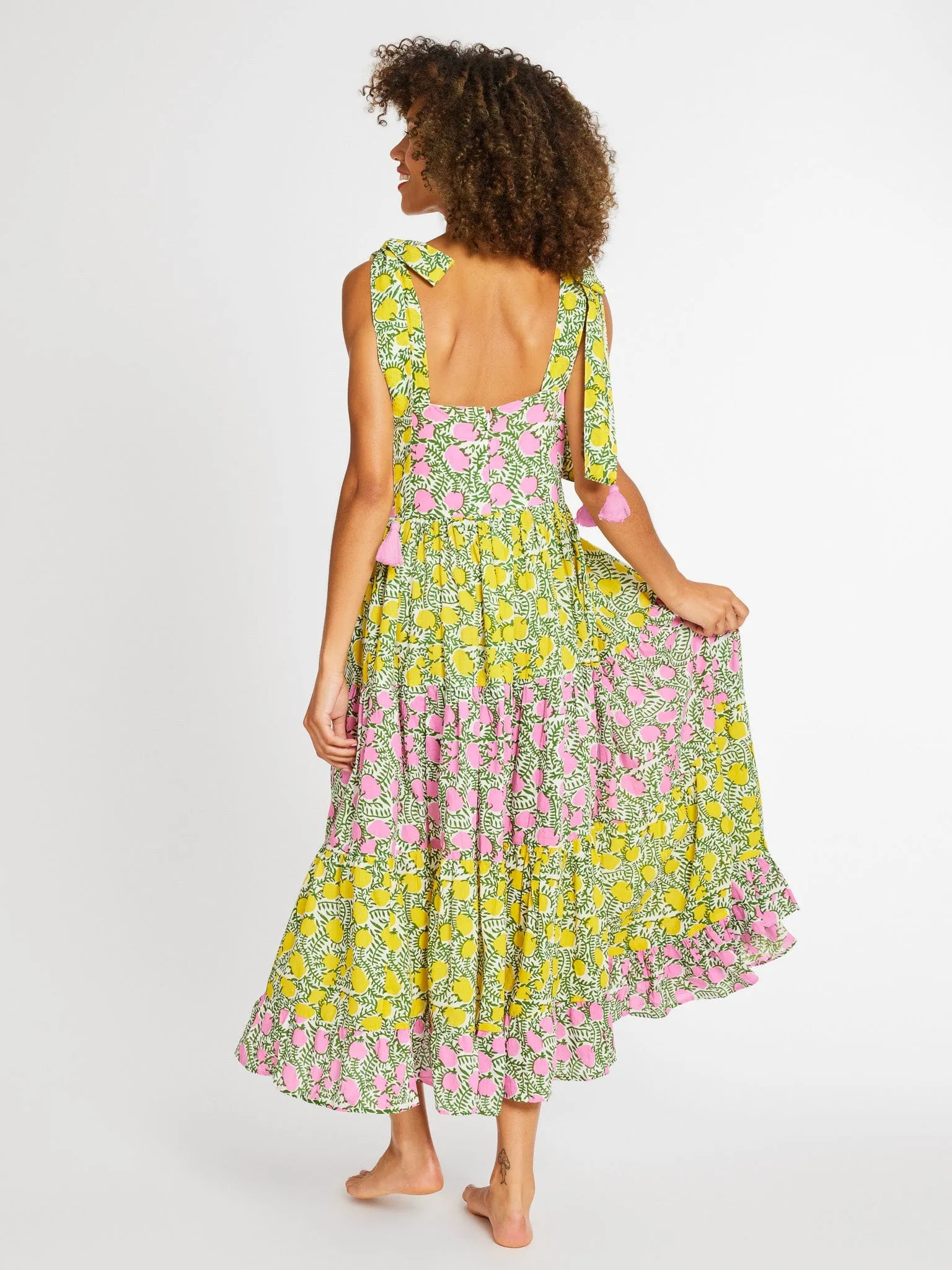 Daphne Dress in Patchwork Lemonade sold by MILLE product image thumbnail 2