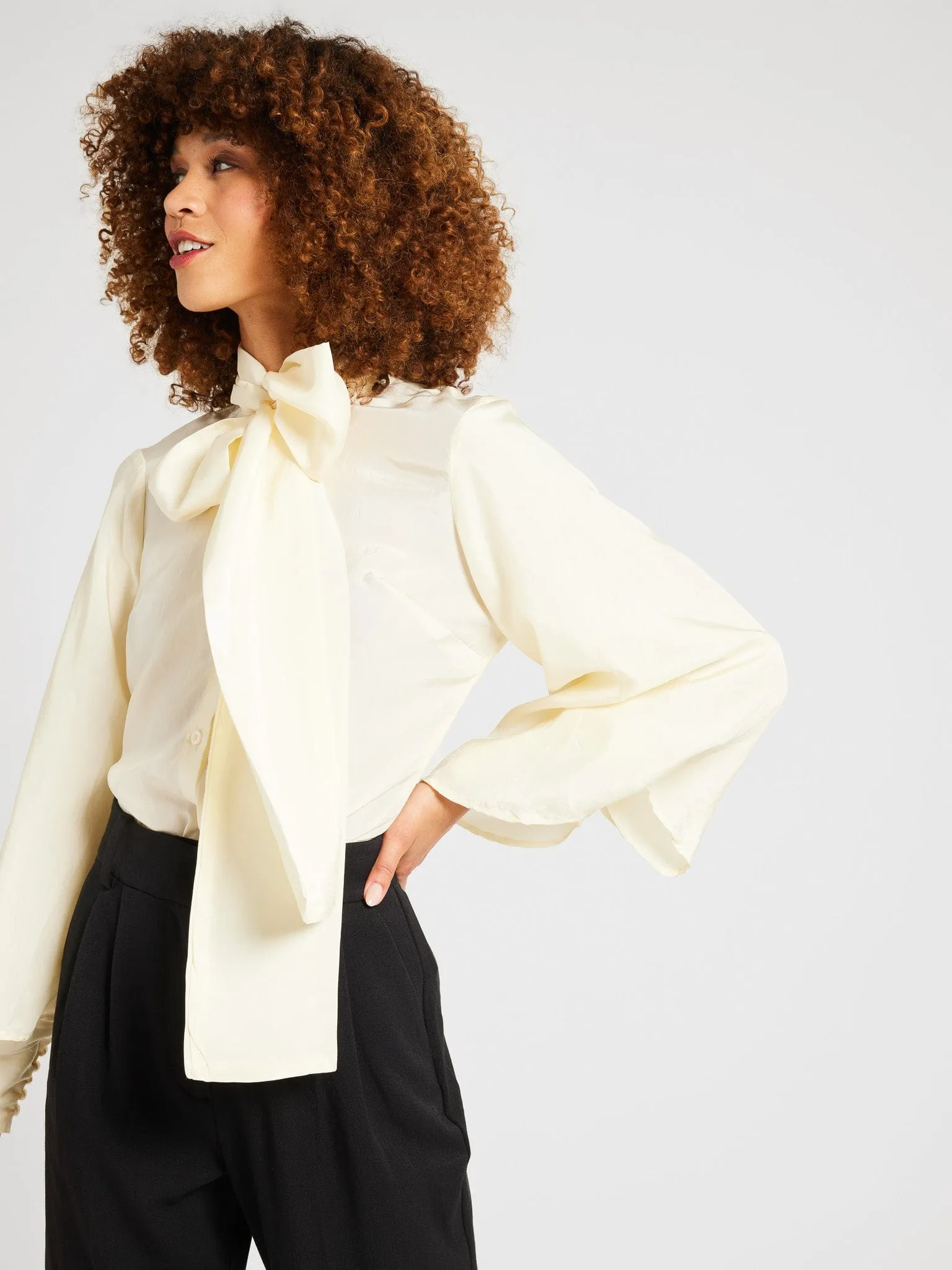 Gigi Top in Ivory Silk sold by MILLE product image thumbnail 3