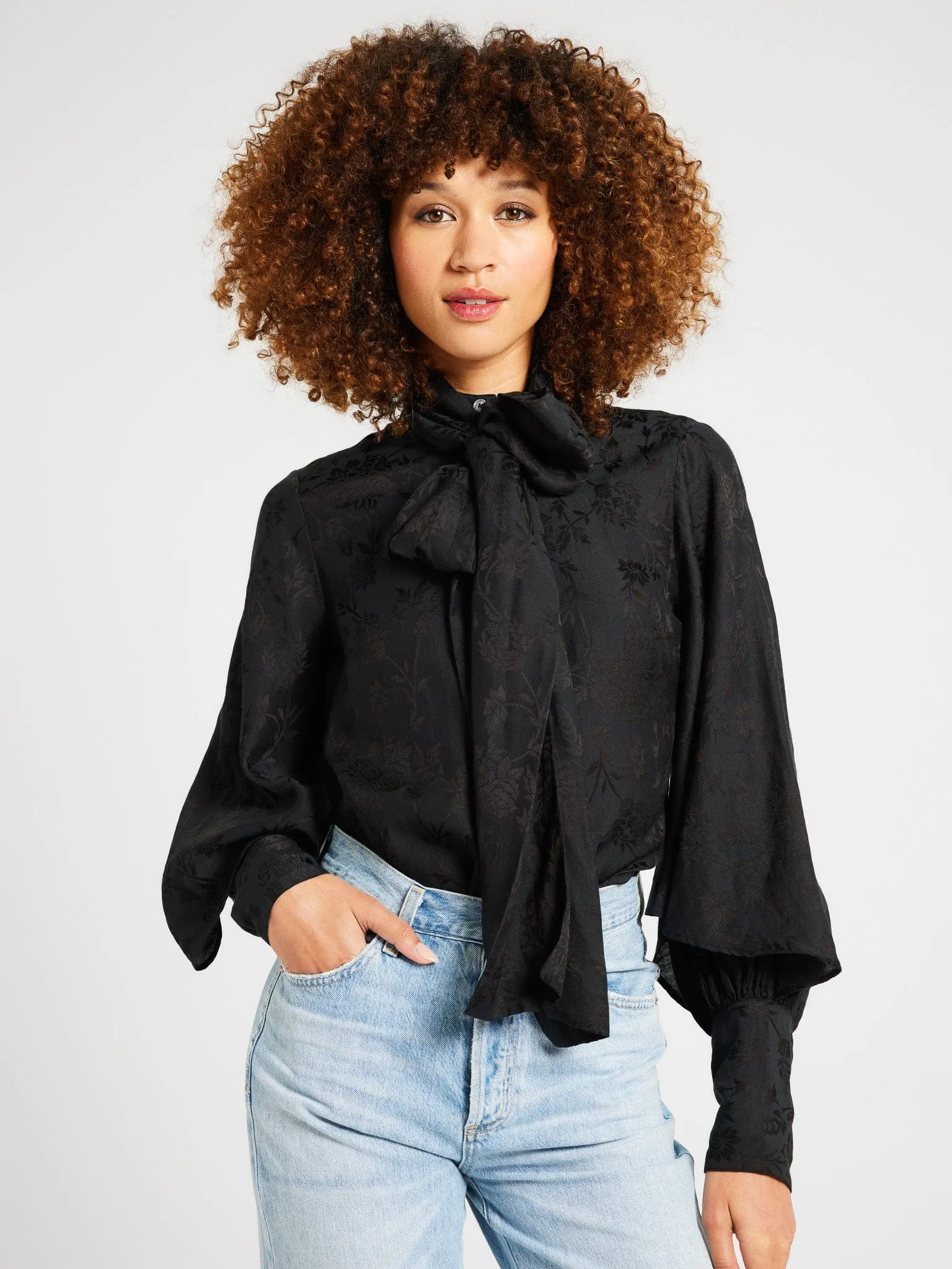 Gigi Top in Black Jacquard sold by MILLE product image thumbnail 3