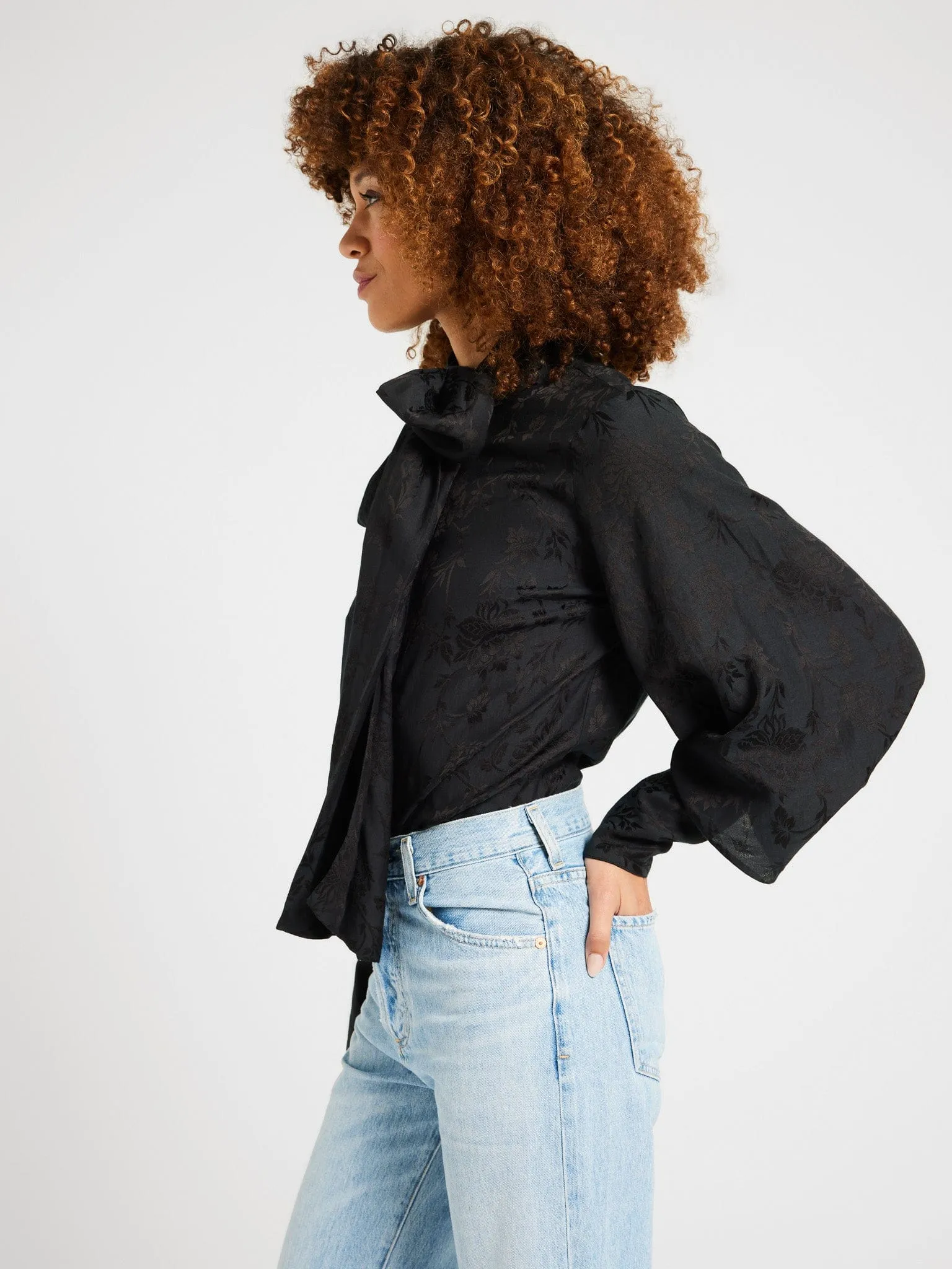 Gigi Top in Black Jacquard sold by MILLE product image thumbnail 4