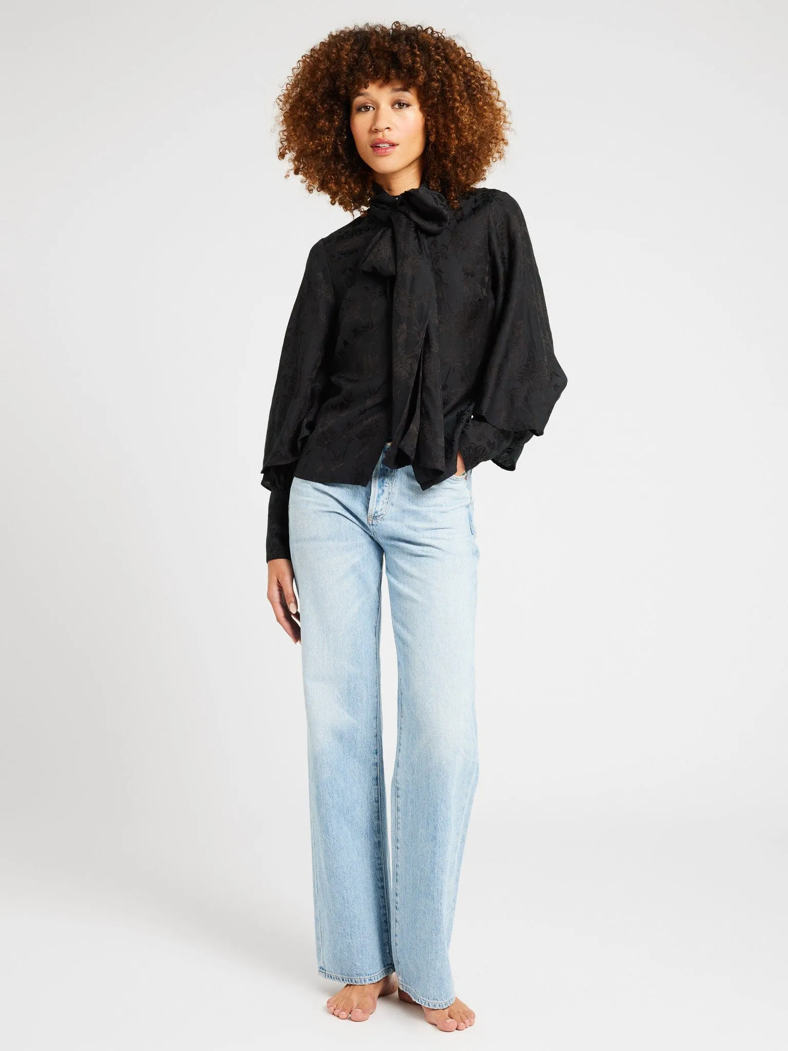Gigi Top in Black Jacquard sold by MILLE product image thumbnail 2