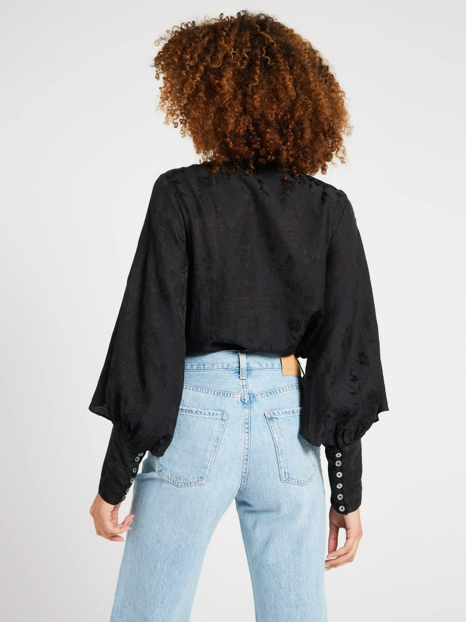 Gigi Top in Black Jacquard sold by MILLE product image thumbnail 5