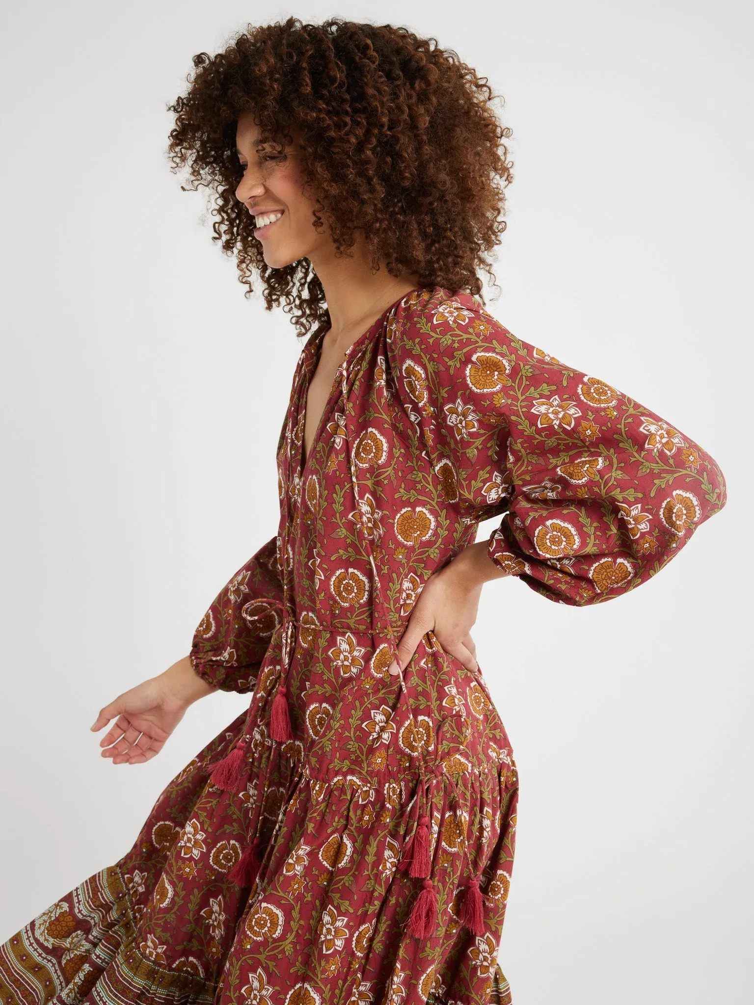 Natalia Dress in Cinnabar sold by MILLE product image thumbnail 4