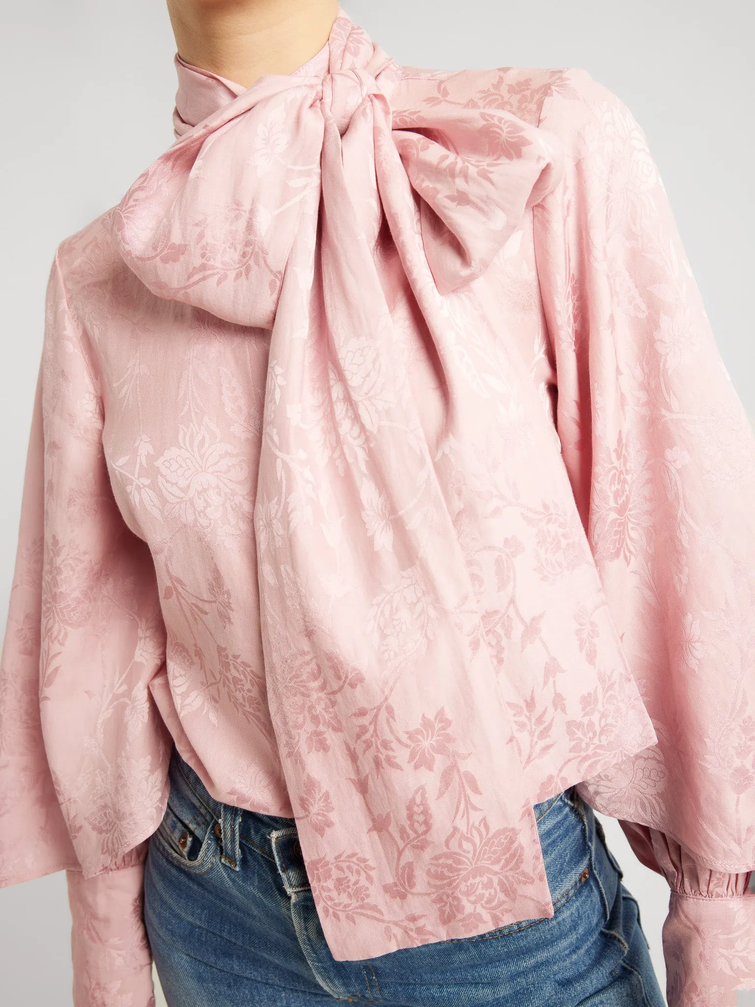 Gigi Top in Pink Jacquard sold by MILLE product image thumbnail 2