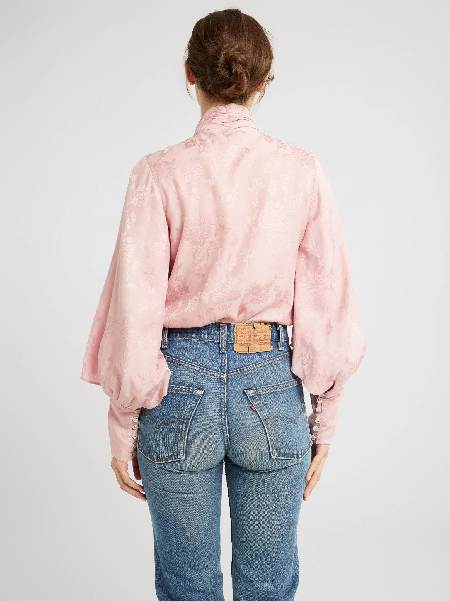 Gigi Top in Pink Jacquard sold by MILLE product image thumbnail 5