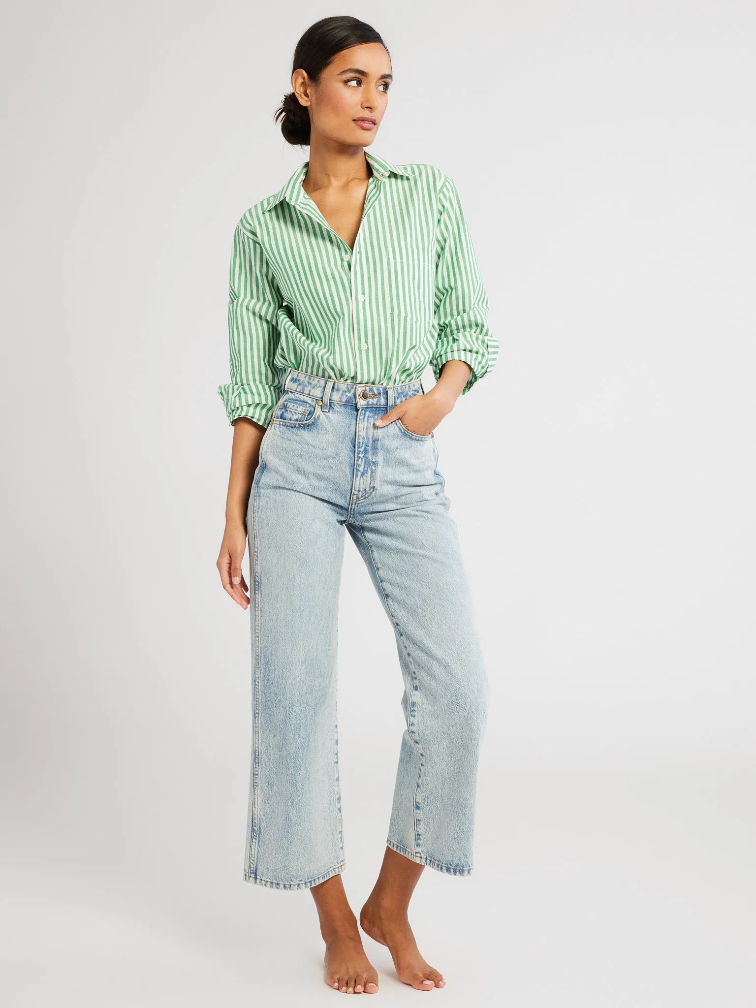 Sofia Top in Kelly Stripe sold by MILLE product image thumbnail 5