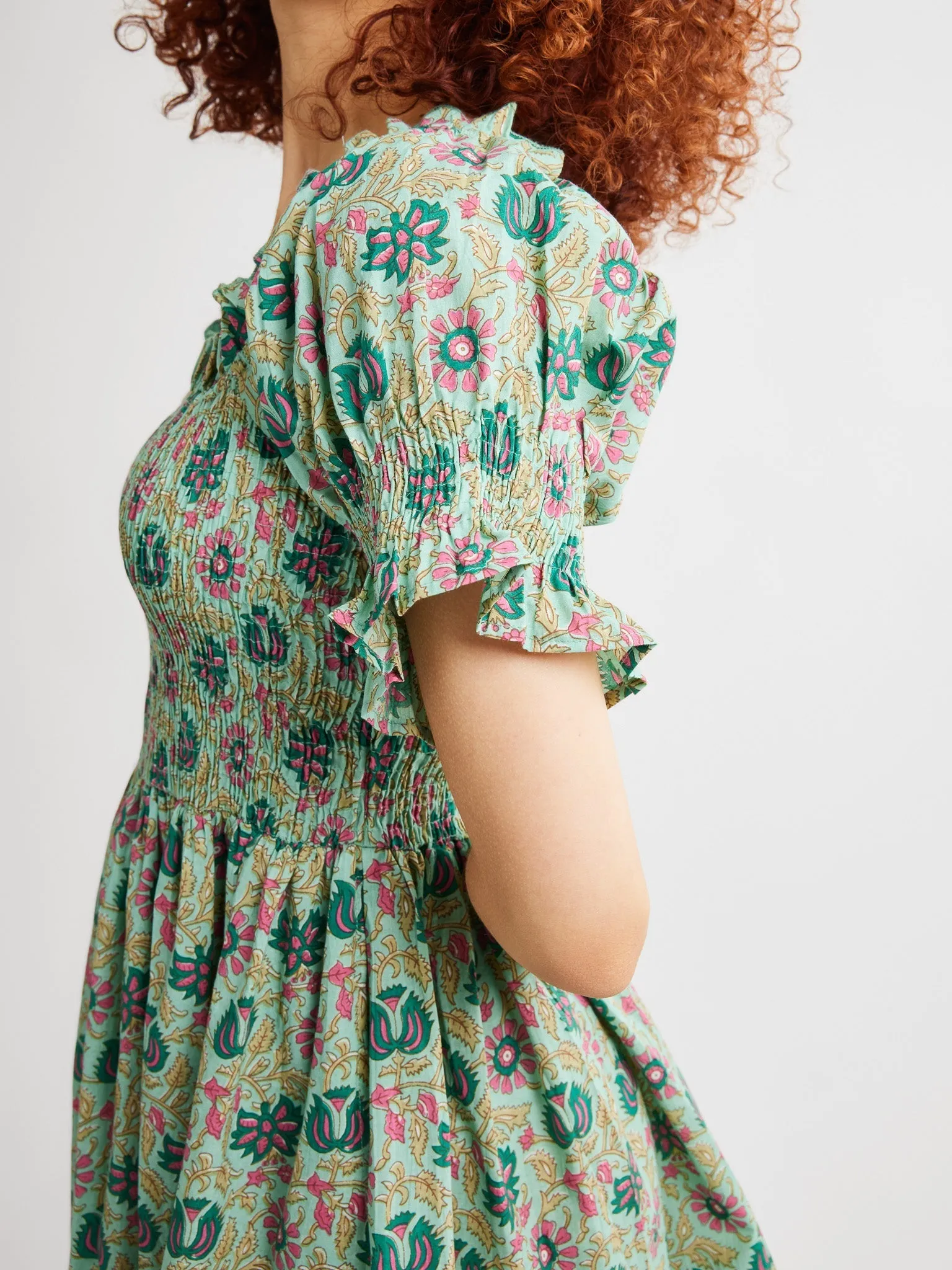 Kiki Dress in Caribbean Floral sold by MILLE product image thumbnail 4