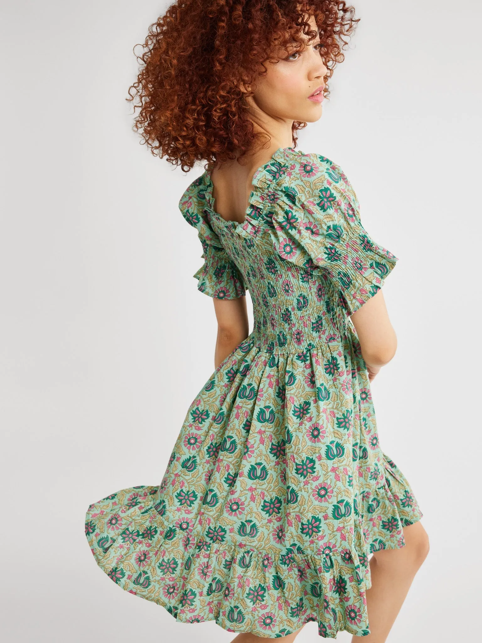 Kiki Dress in Caribbean Floral sold by MILLE product image thumbnail 5