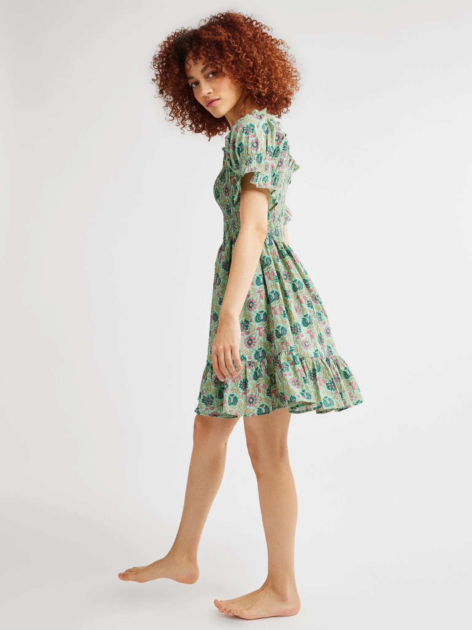 Kiki Dress in Caribbean Floral sold by MILLE product image thumbnail 2