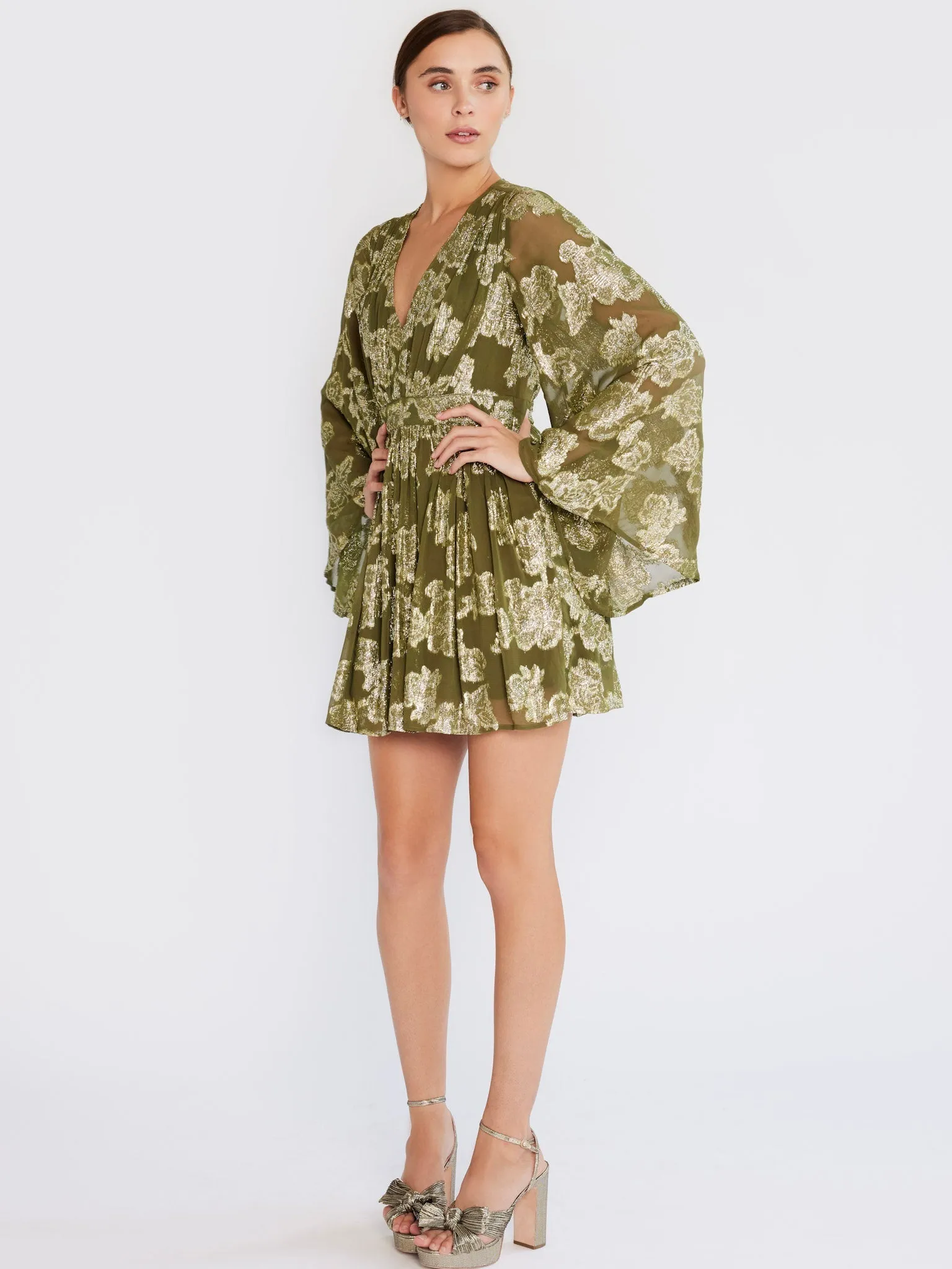 Goldie Dress in Gold Leaf sold by MILLE product image thumbnail 2