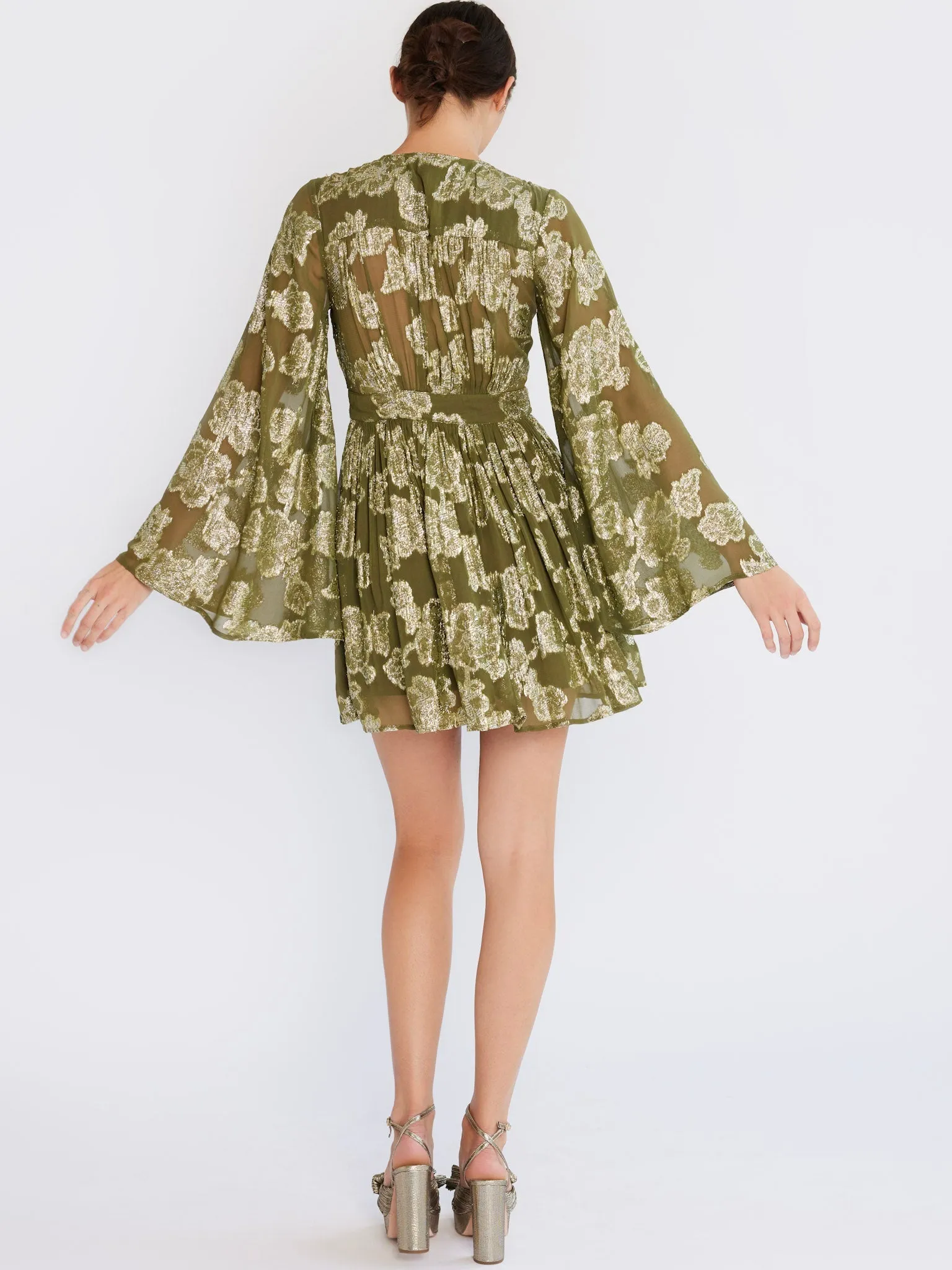 Goldie Dress in Gold Leaf sold by MILLE product image thumbnail 3