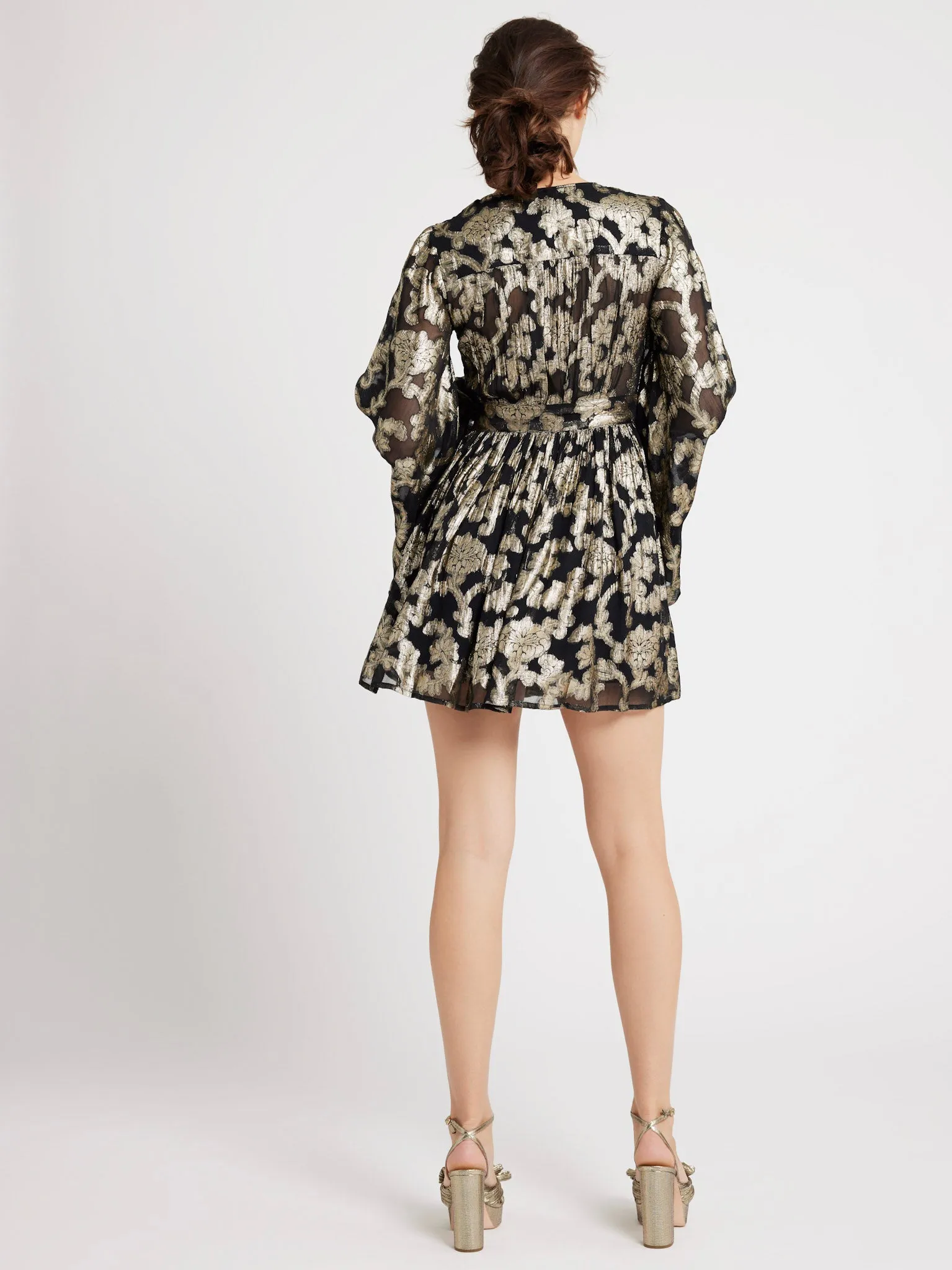 Goldie Dress in Metallic Jacquard sold by MILLE product image thumbnail 3