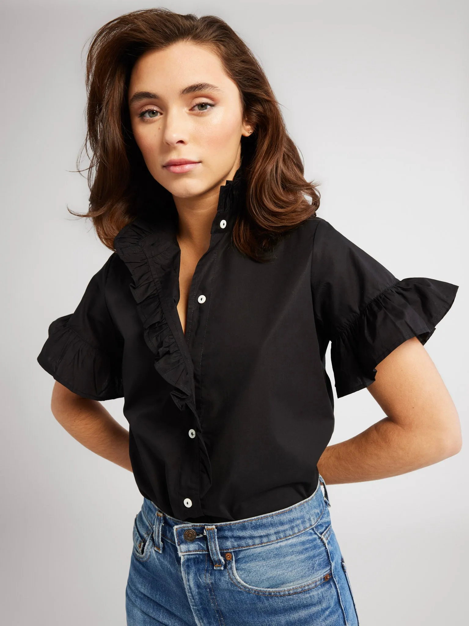 Vanessa Top in Black sold by MILLE product image thumbnail 4