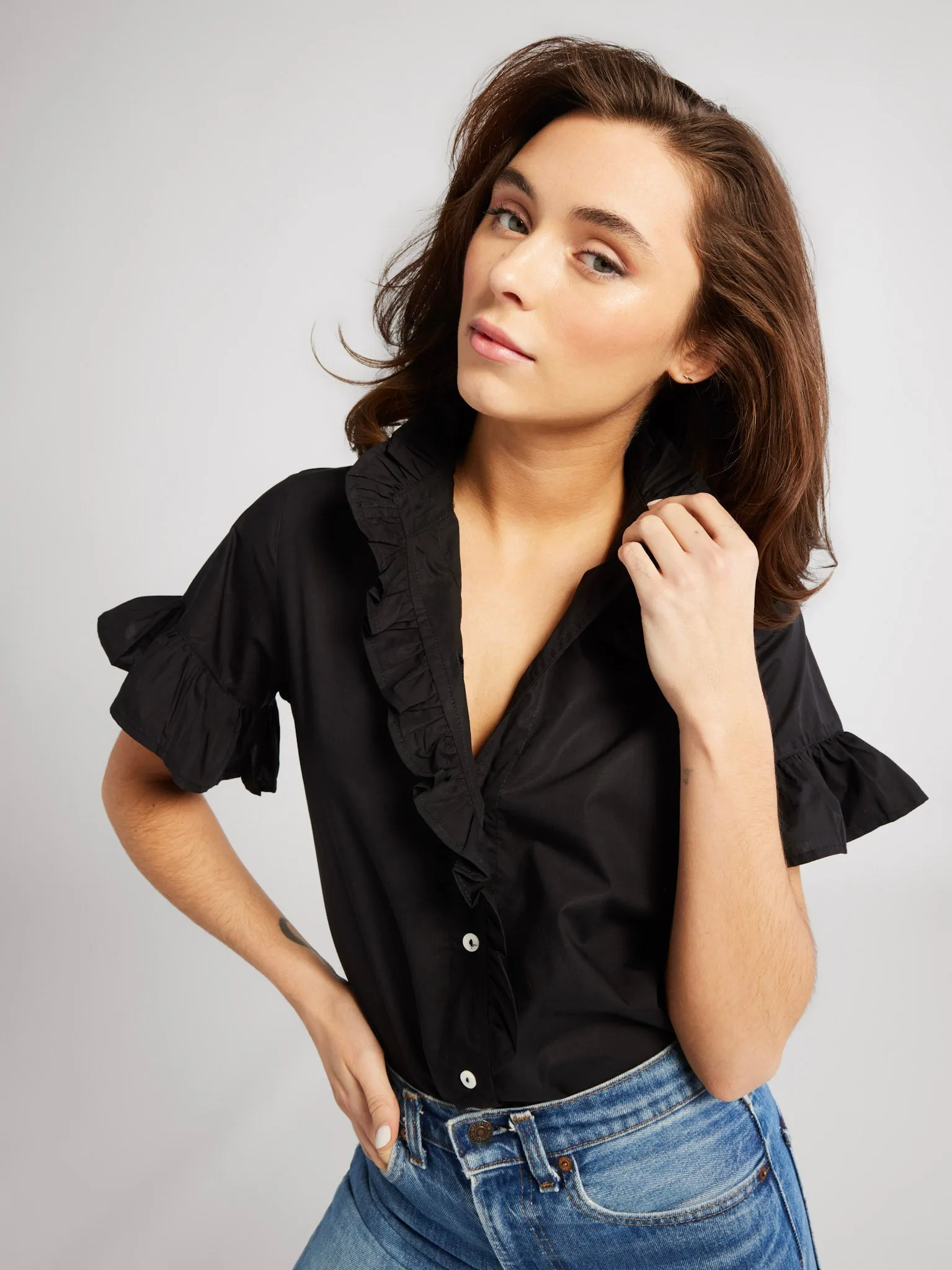 Vanessa Top in Black sold by MILLE