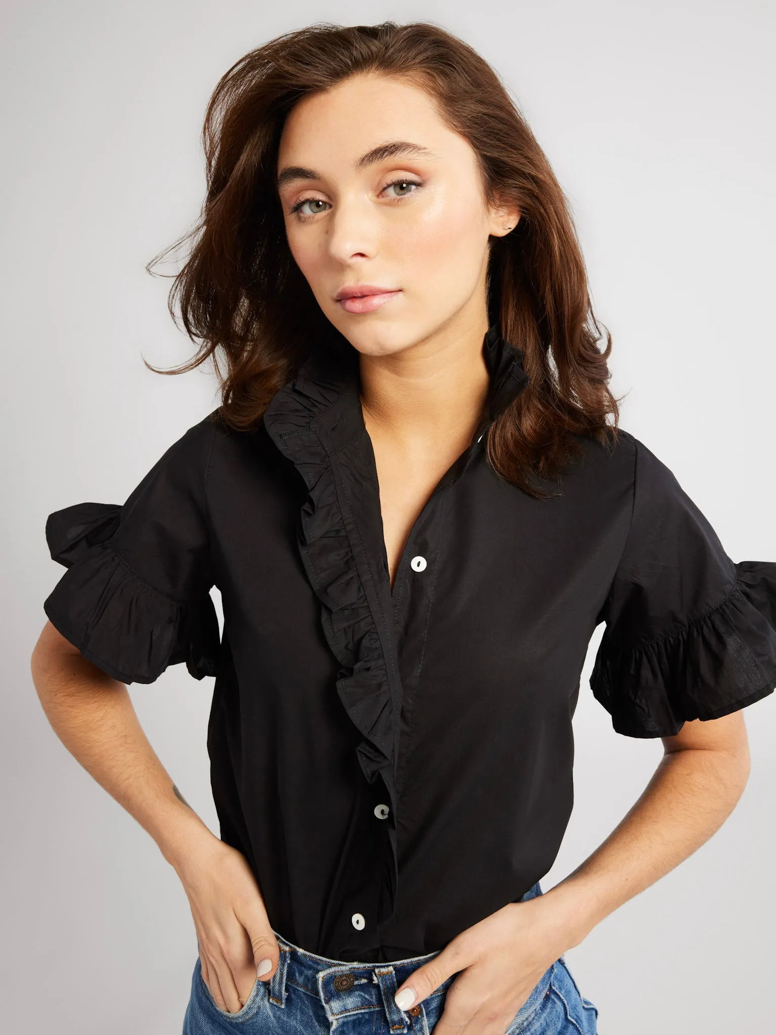 Vanessa Top in Black sold by MILLE product image thumbnail 5
