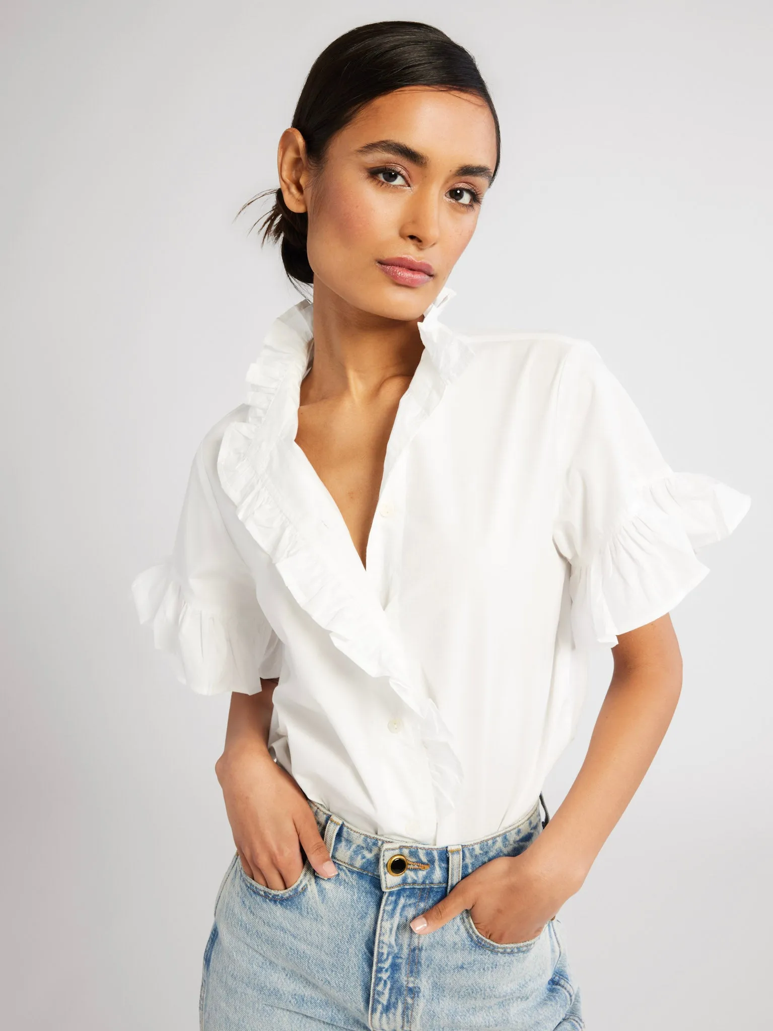 Vanessa Top in White sold by MILLE