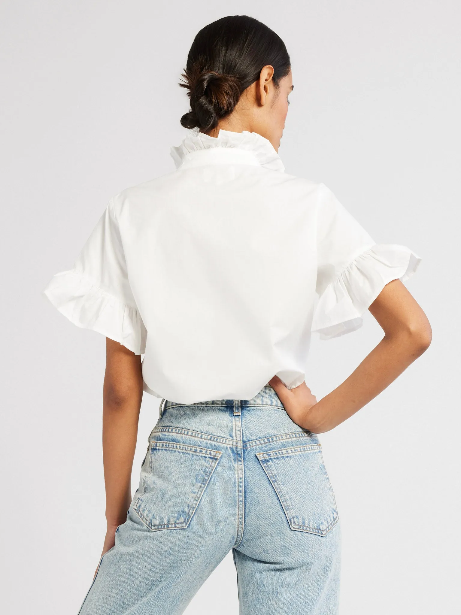 Vanessa Top in White sold by MILLE product image thumbnail 4