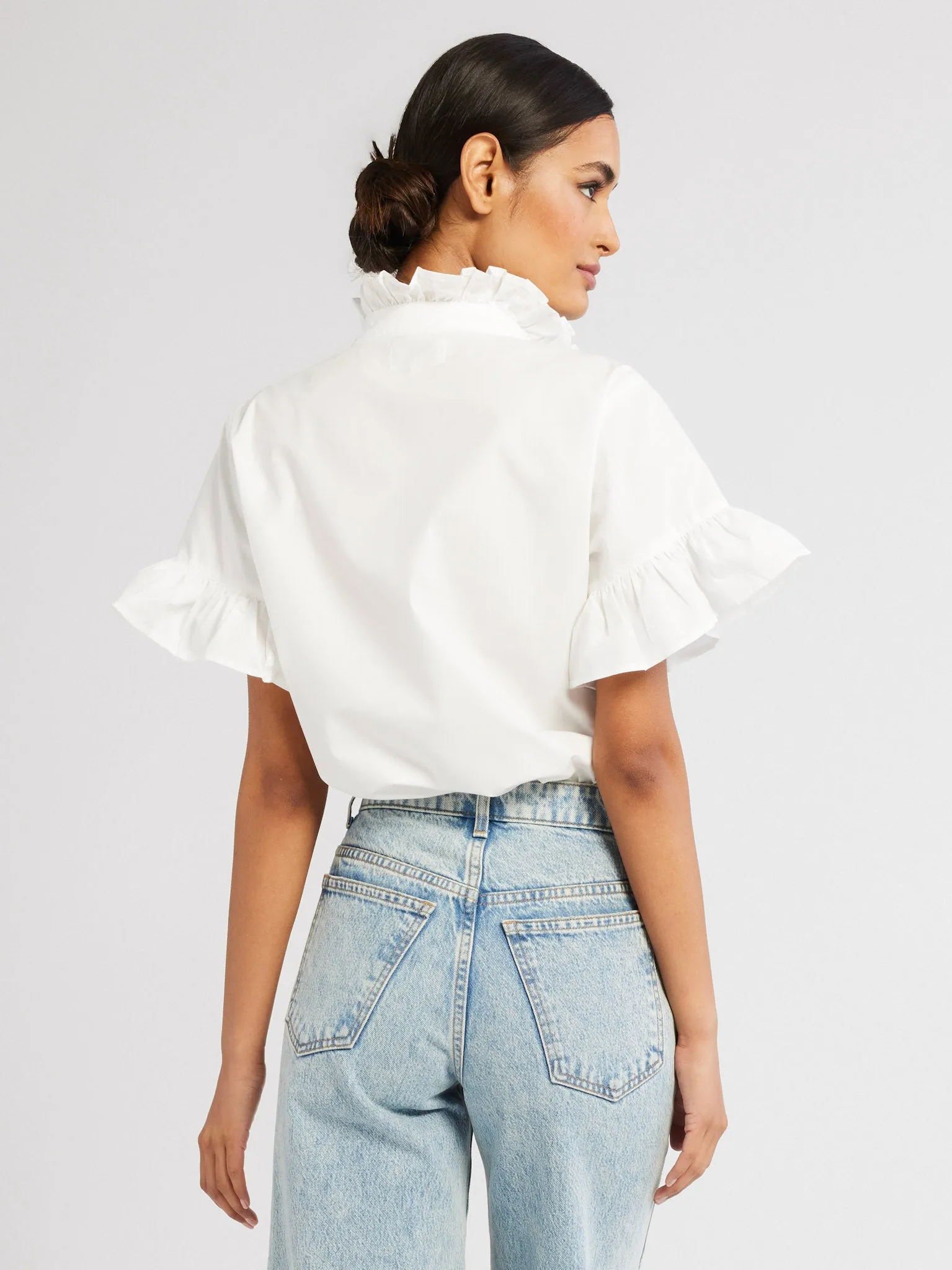 Vanessa Top in White sold by MILLE product image thumbnail 5