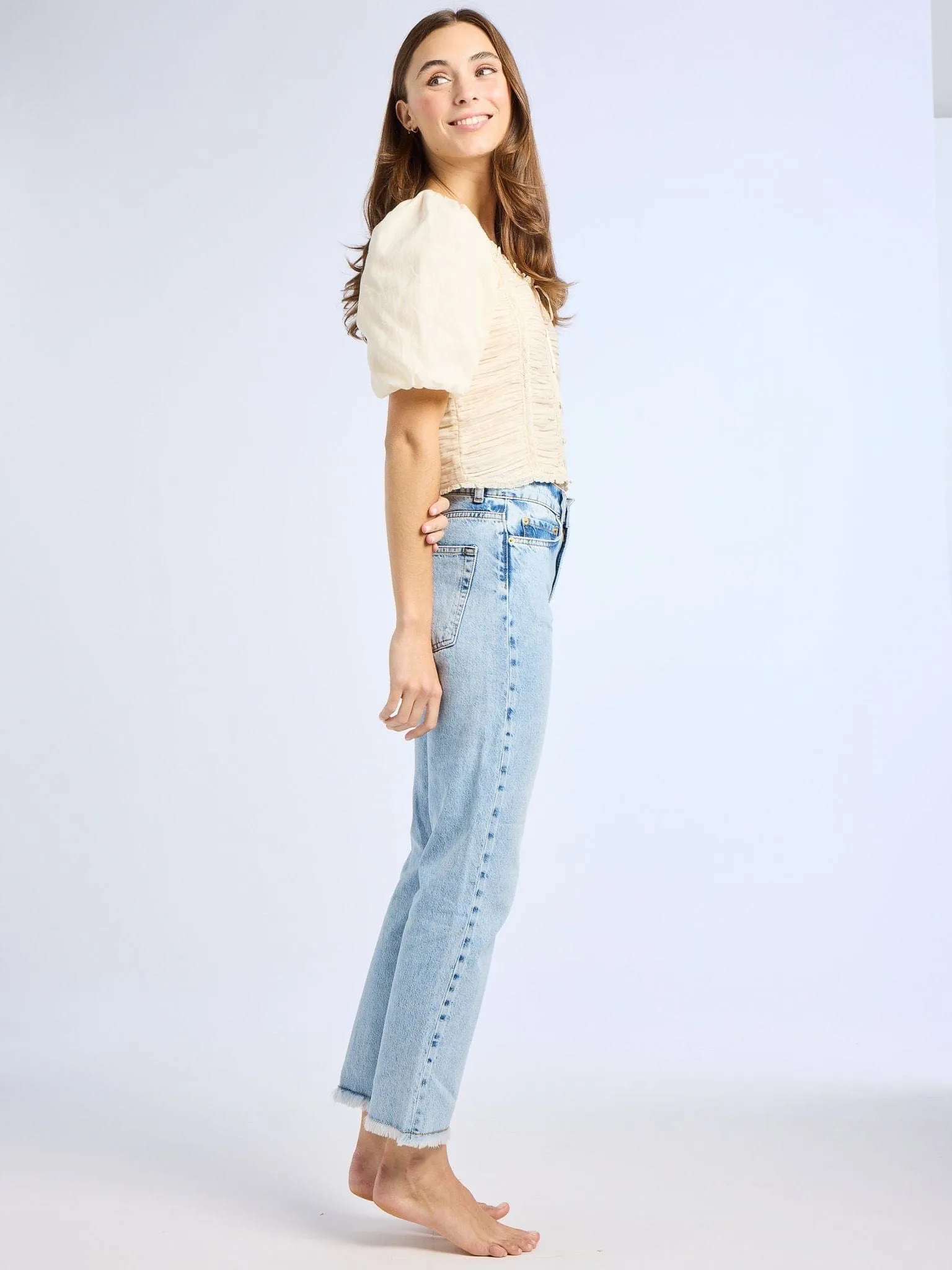 Ophelia Top in Ivory sold by MILLE product image thumbnail 5