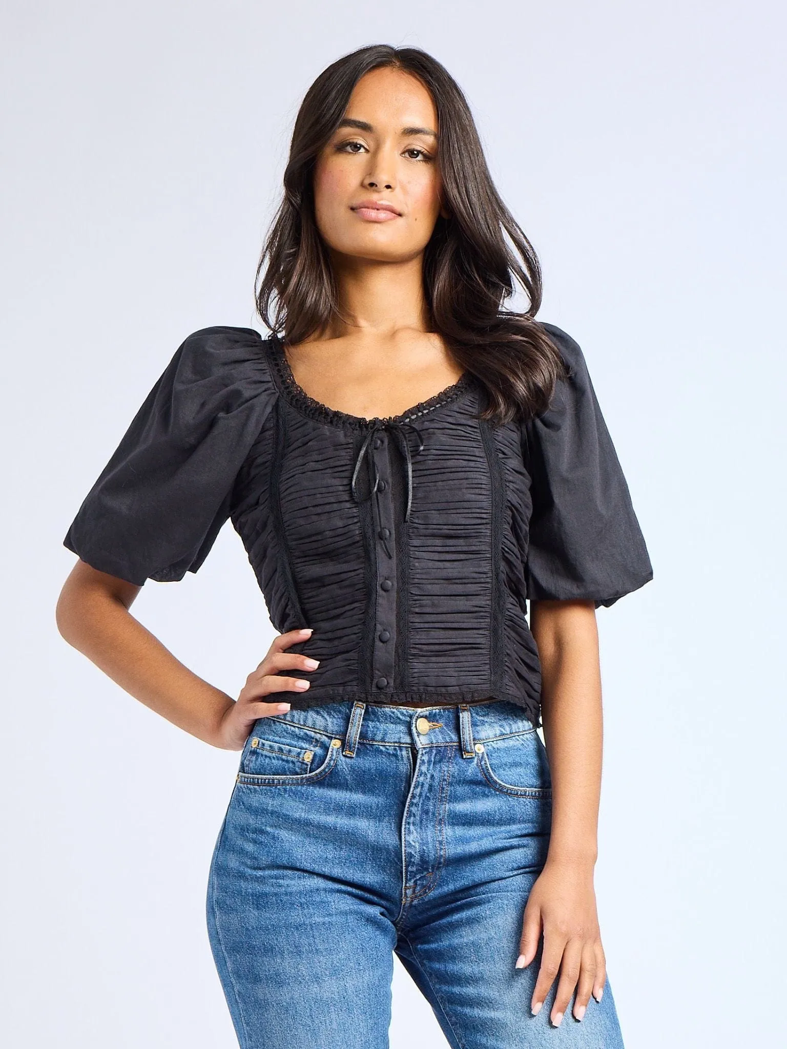 Ophelia Top in Black sold by MILLE product image thumbnail 4