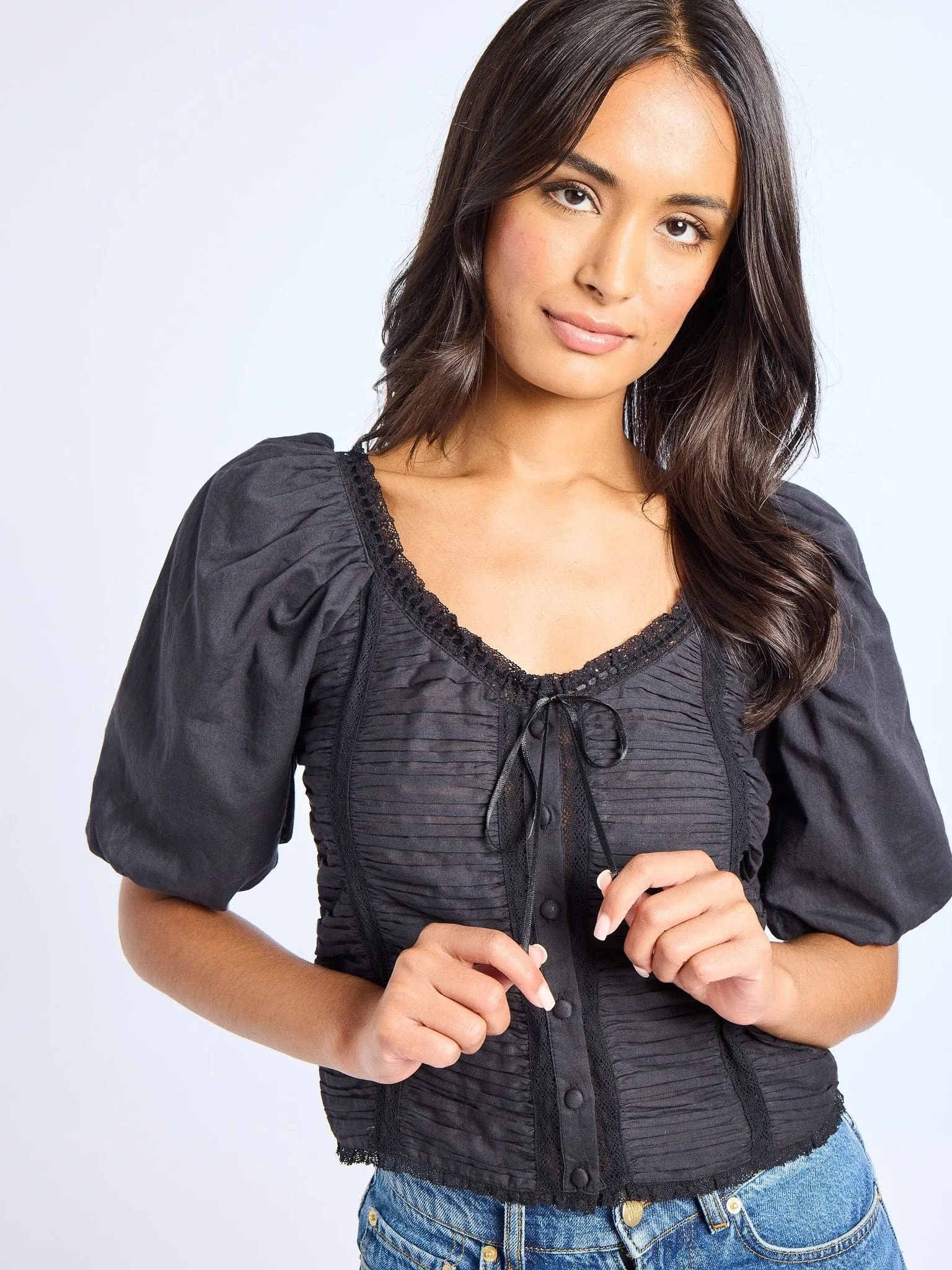 Ophelia Top in Black sold by MILLE product image thumbnail 5