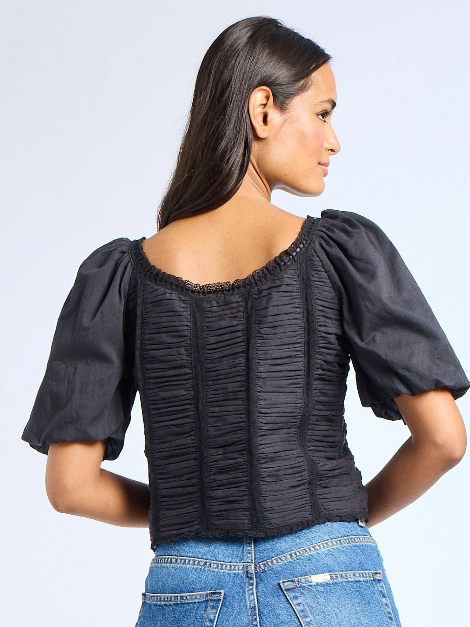 Ophelia Top in Black sold by MILLE product image thumbnail 2