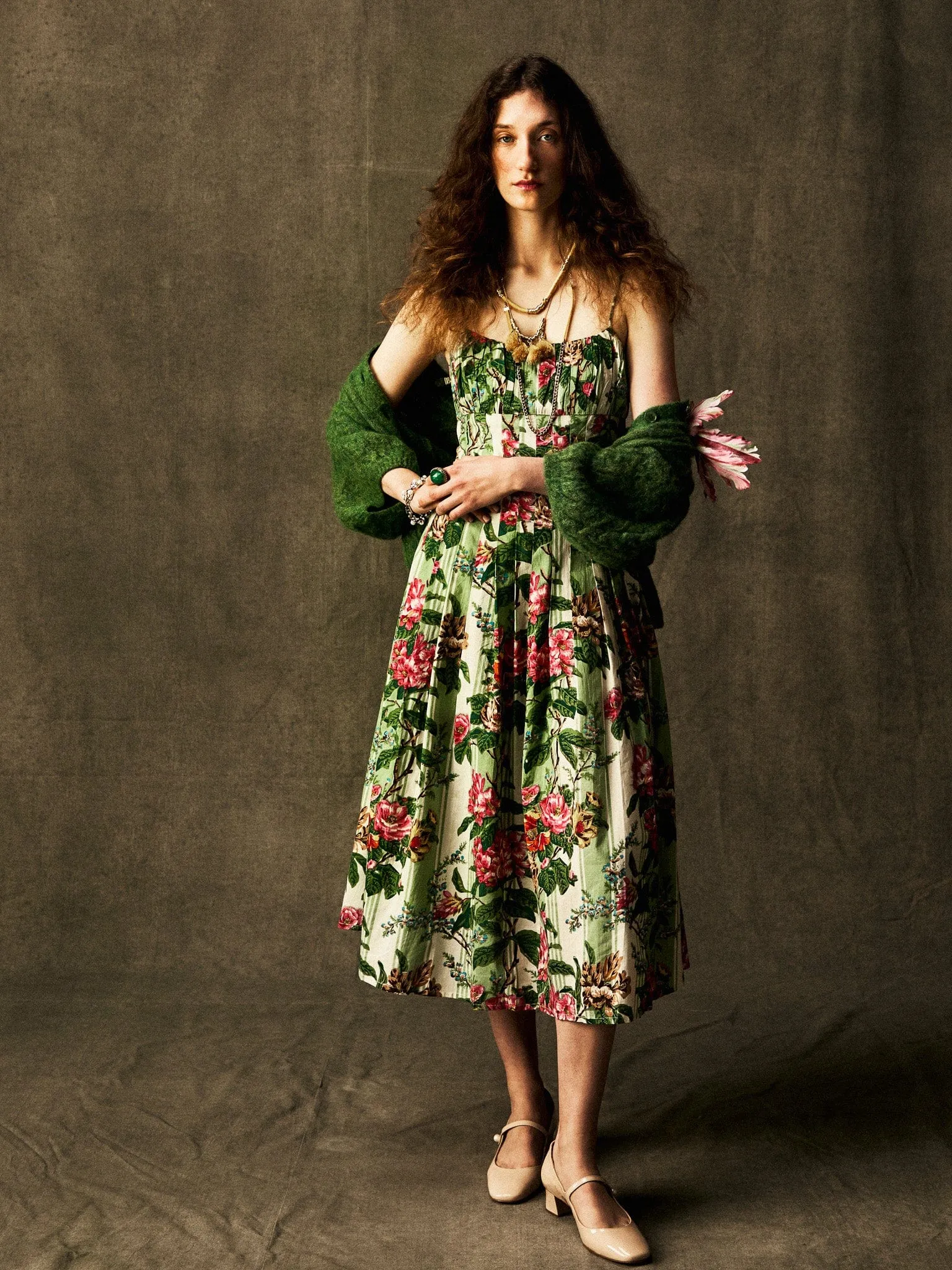 Tully Dress in Garden Stripe sold by MILLE