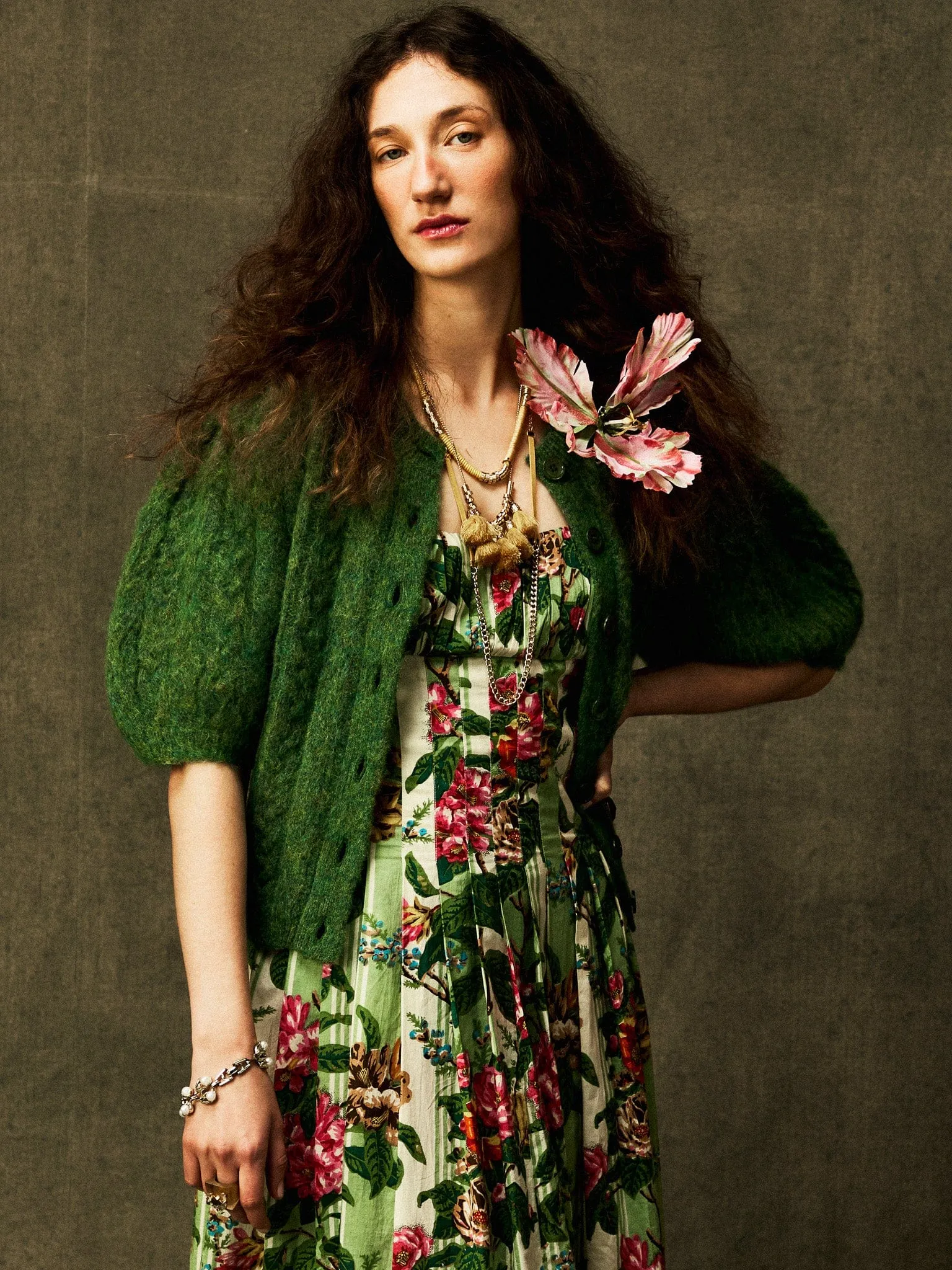 Tully Dress in Garden Stripe sold by MILLE product image thumbnail 3