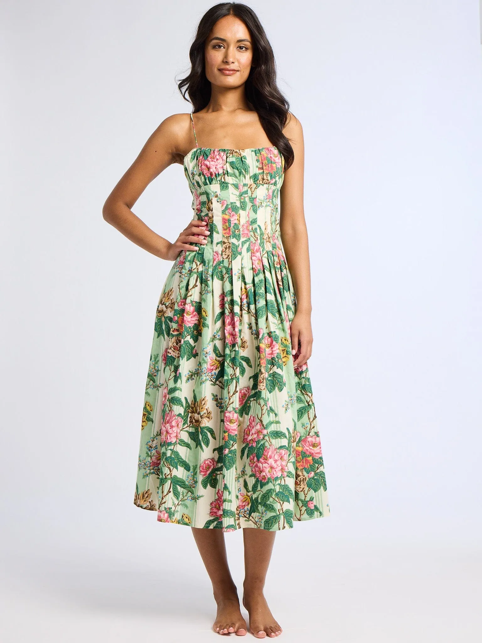 Tully Dress in Garden Stripe sold by MILLE product image thumbnail 5