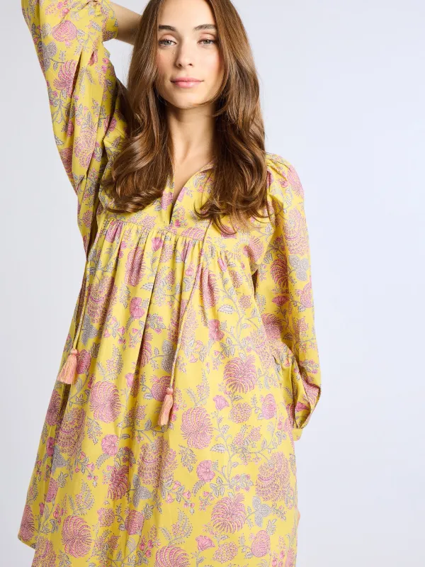 Daisy Dress in Citron Floral sold by MILLE