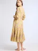 Astrid Dress in Citron Floral sold by MILLE