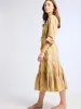 Astrid Dress in Citron Floral sold by MILLE