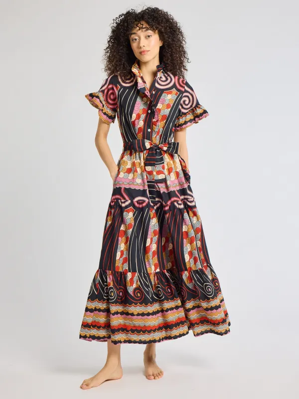 Victoria Dress in Maar Print sold by MILLE