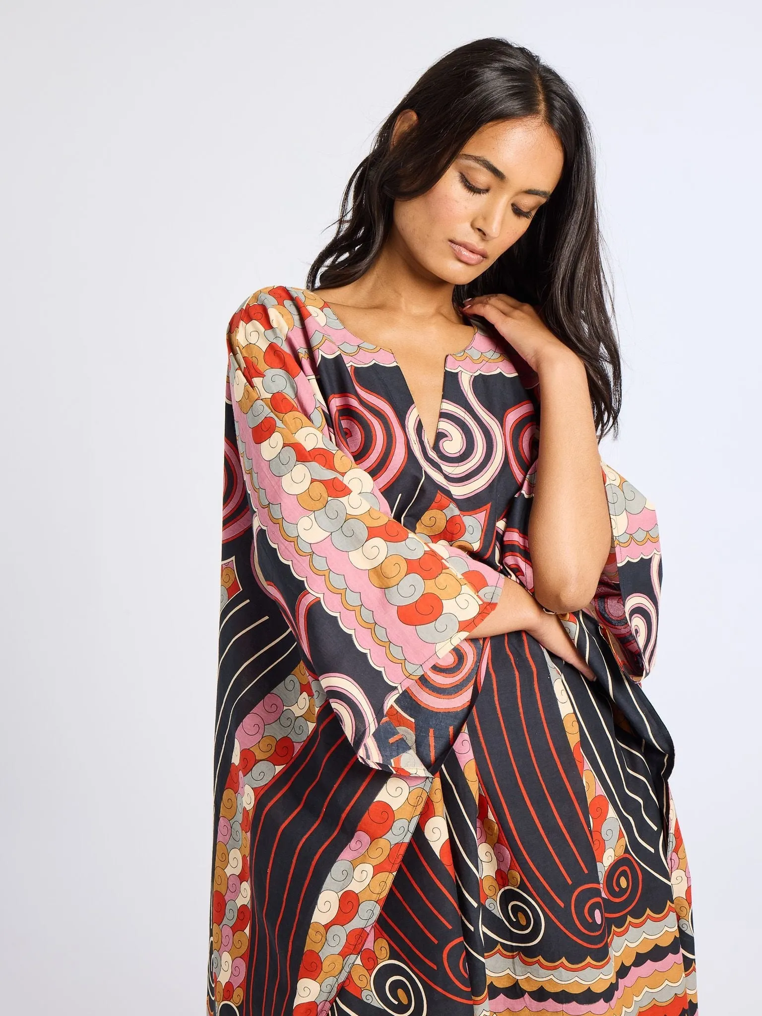 Georgia Caftan in Maar Print sold by MILLE product image thumbnail 5