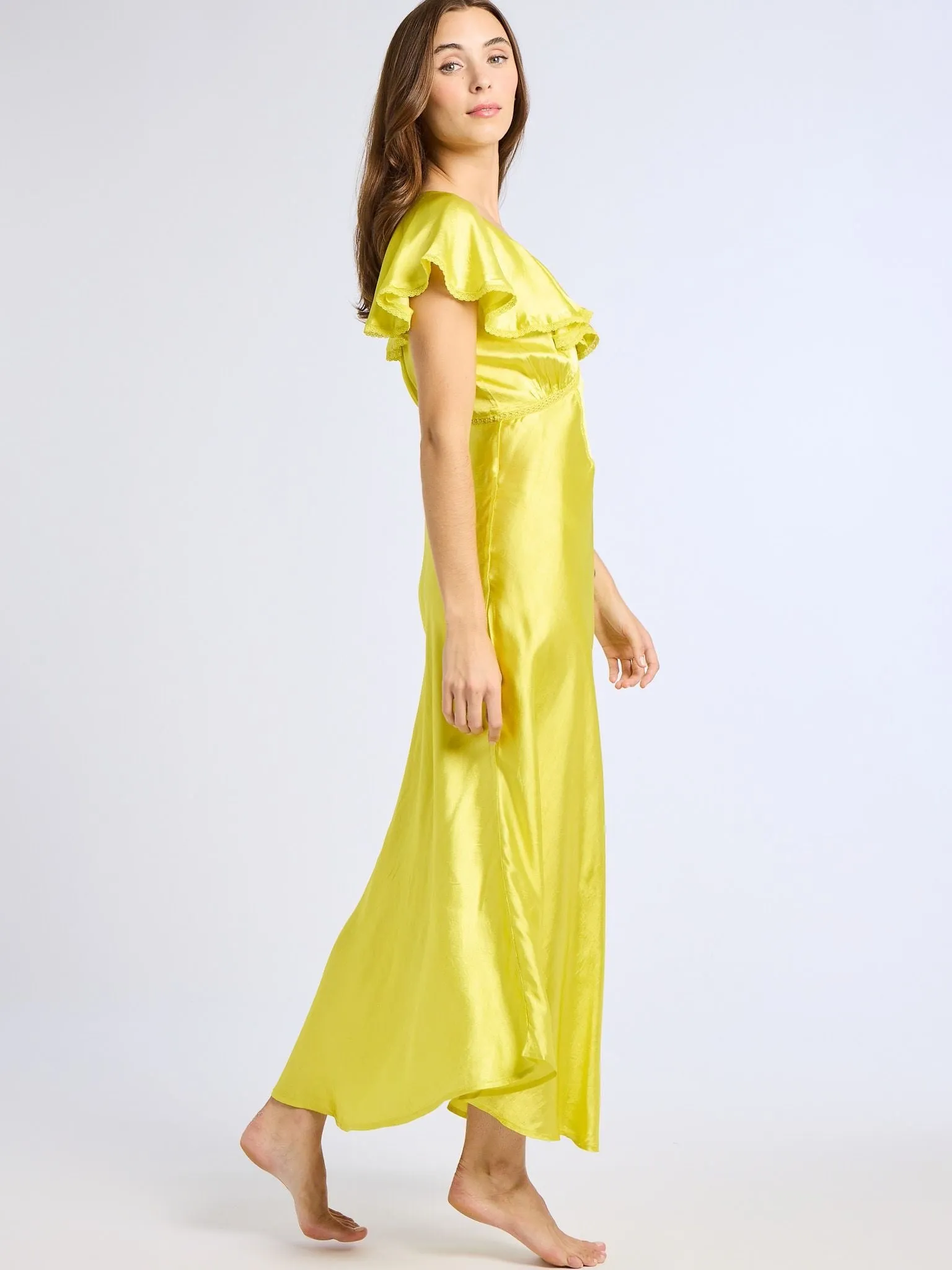 Eloise Dress in Citron sold by MILLE product image thumbnail 4