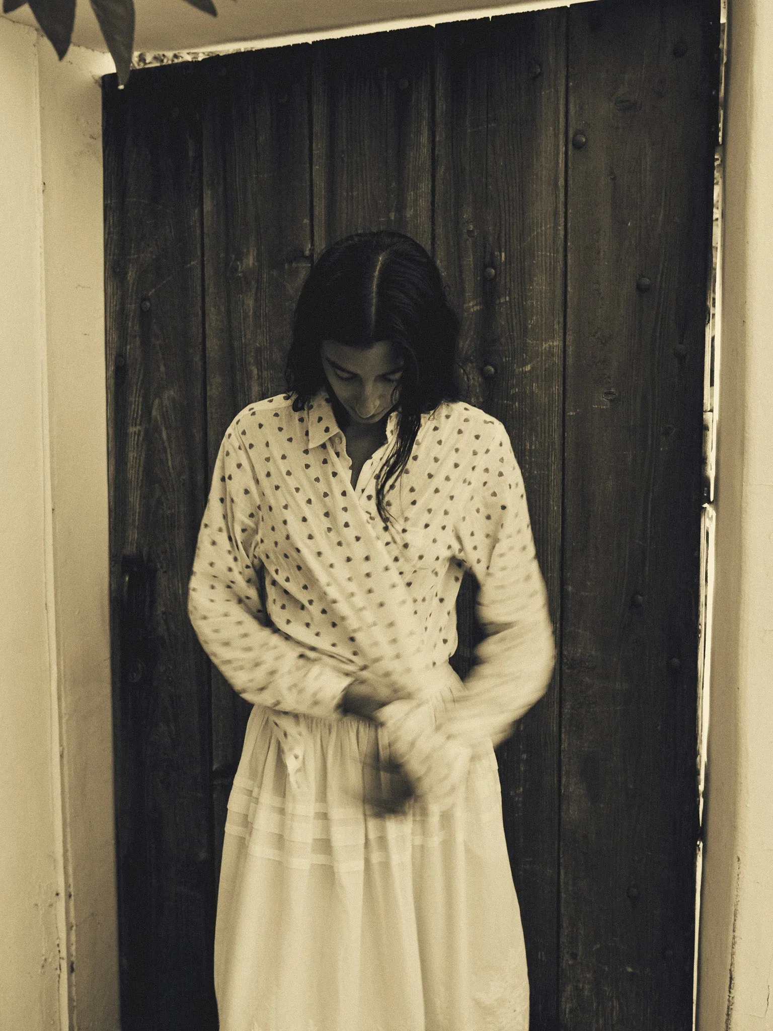 Sofia Top in Blue Hearts sold by MILLE product image thumbnail 3