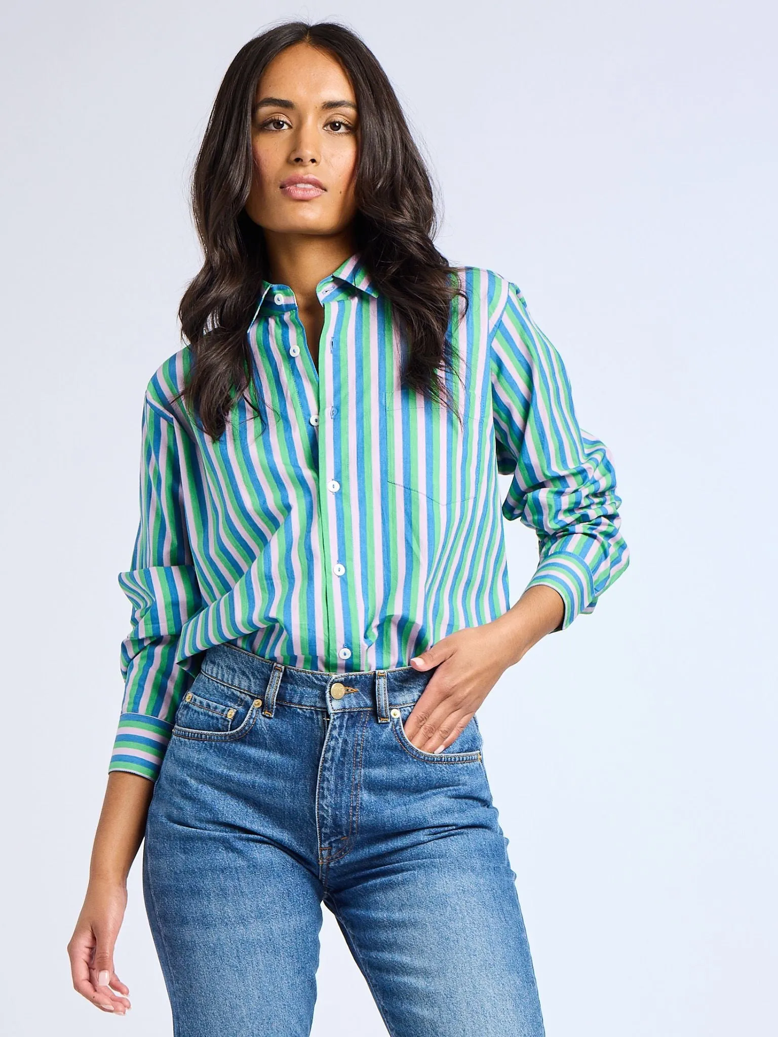Sofia Top in Printemps Stripe sold by MILLE product image thumbnail 3