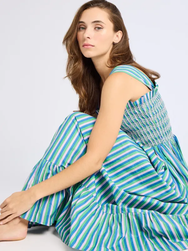 Garden Dress in Printemps Stripe sold by MILLE