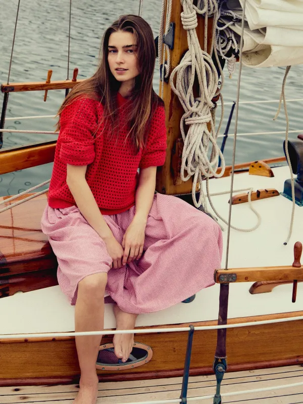 Kitty Pullover in Red sold by MILLE