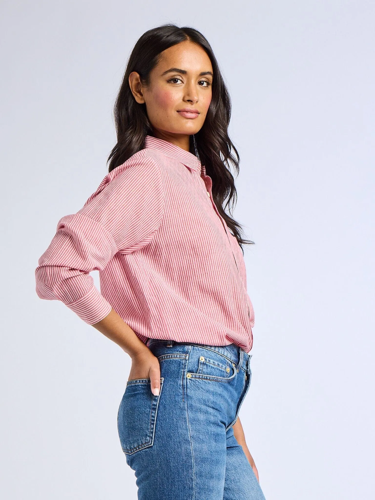 Sofia Top in Tango Stripe sold by MILLE product image thumbnail 5