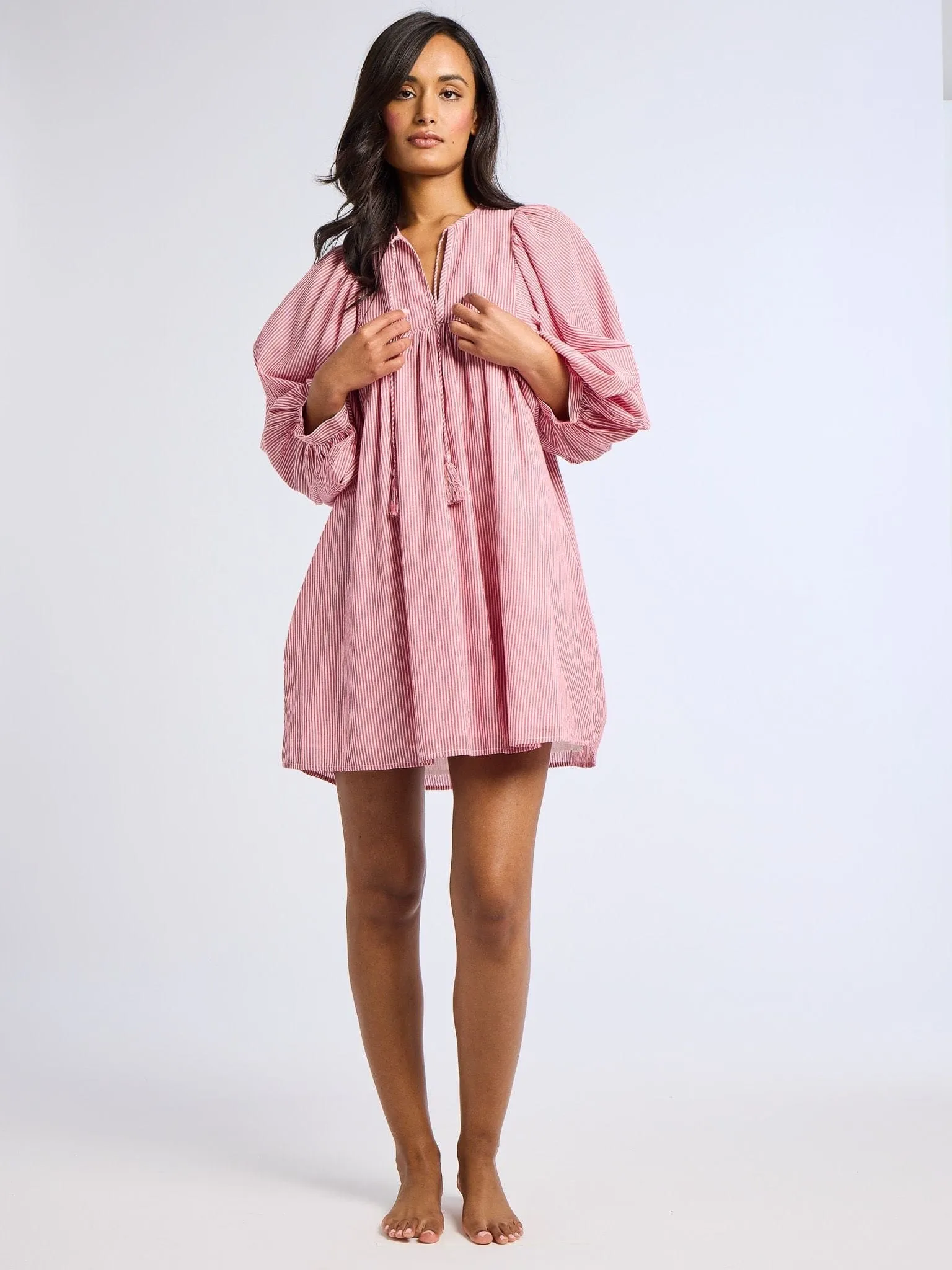 Daisy Dress in Tango Stripe sold by MILLE product image thumbnail 5