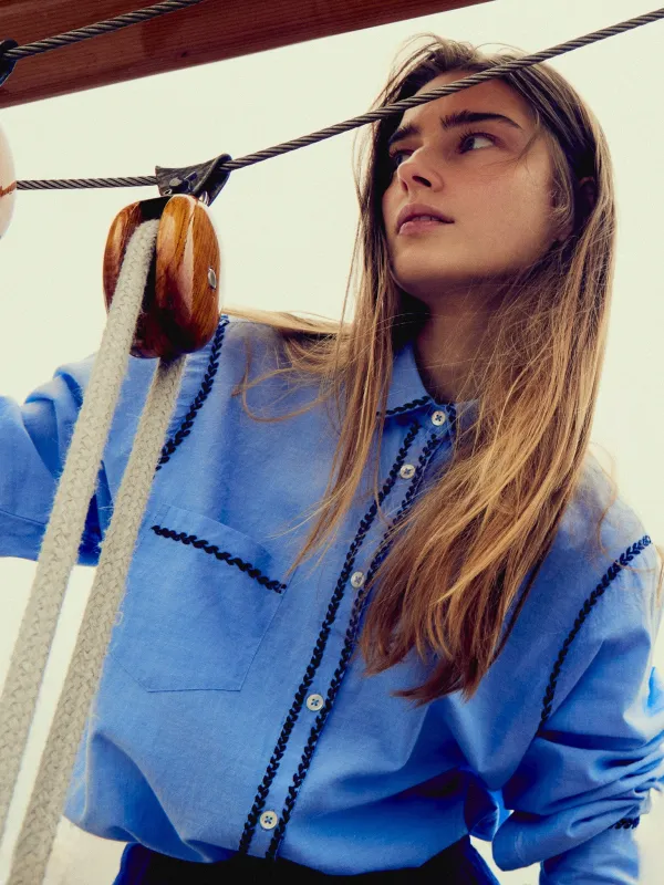 Julien Top in Ciel sold by MILLE